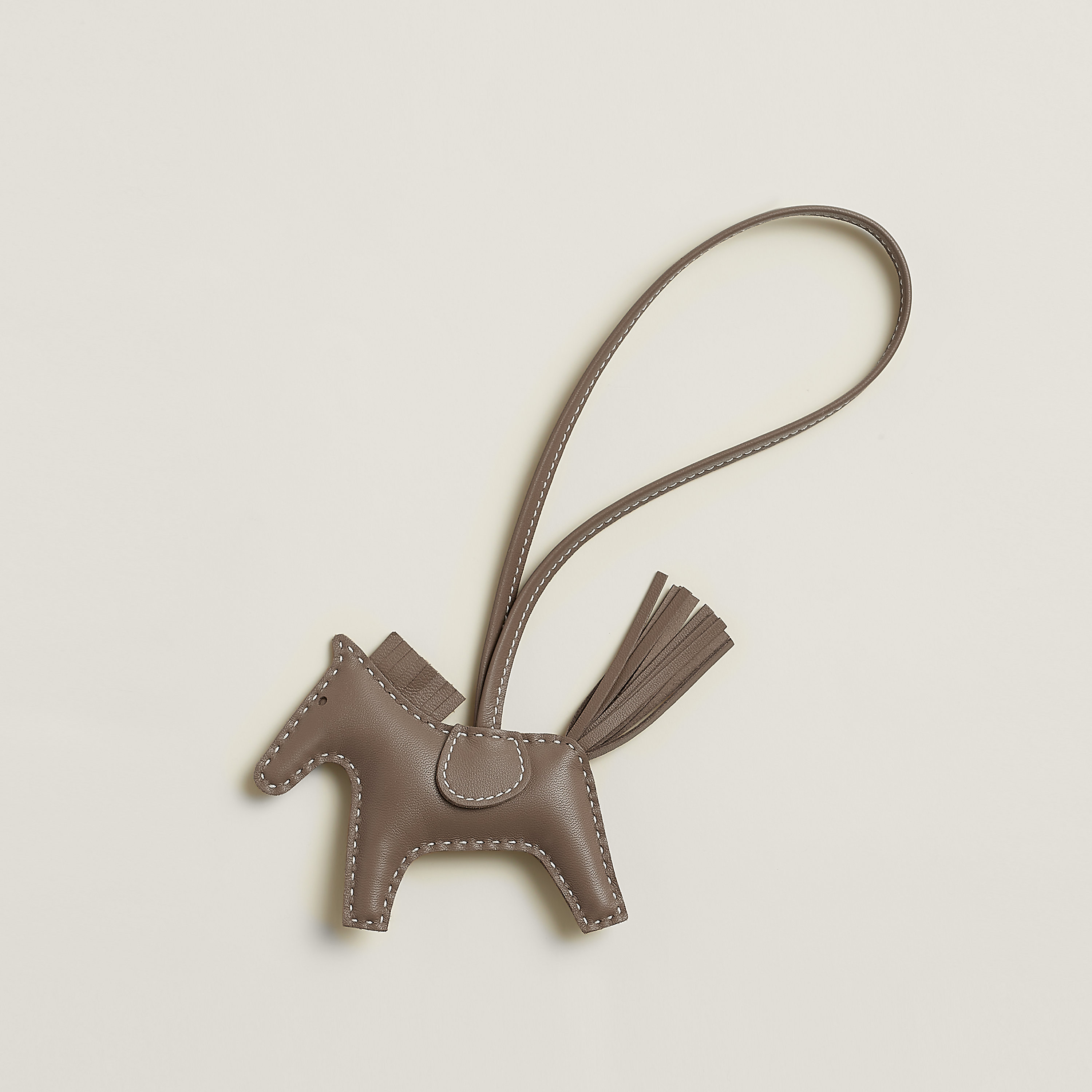 Hermès Rodeo charm in Étoupe