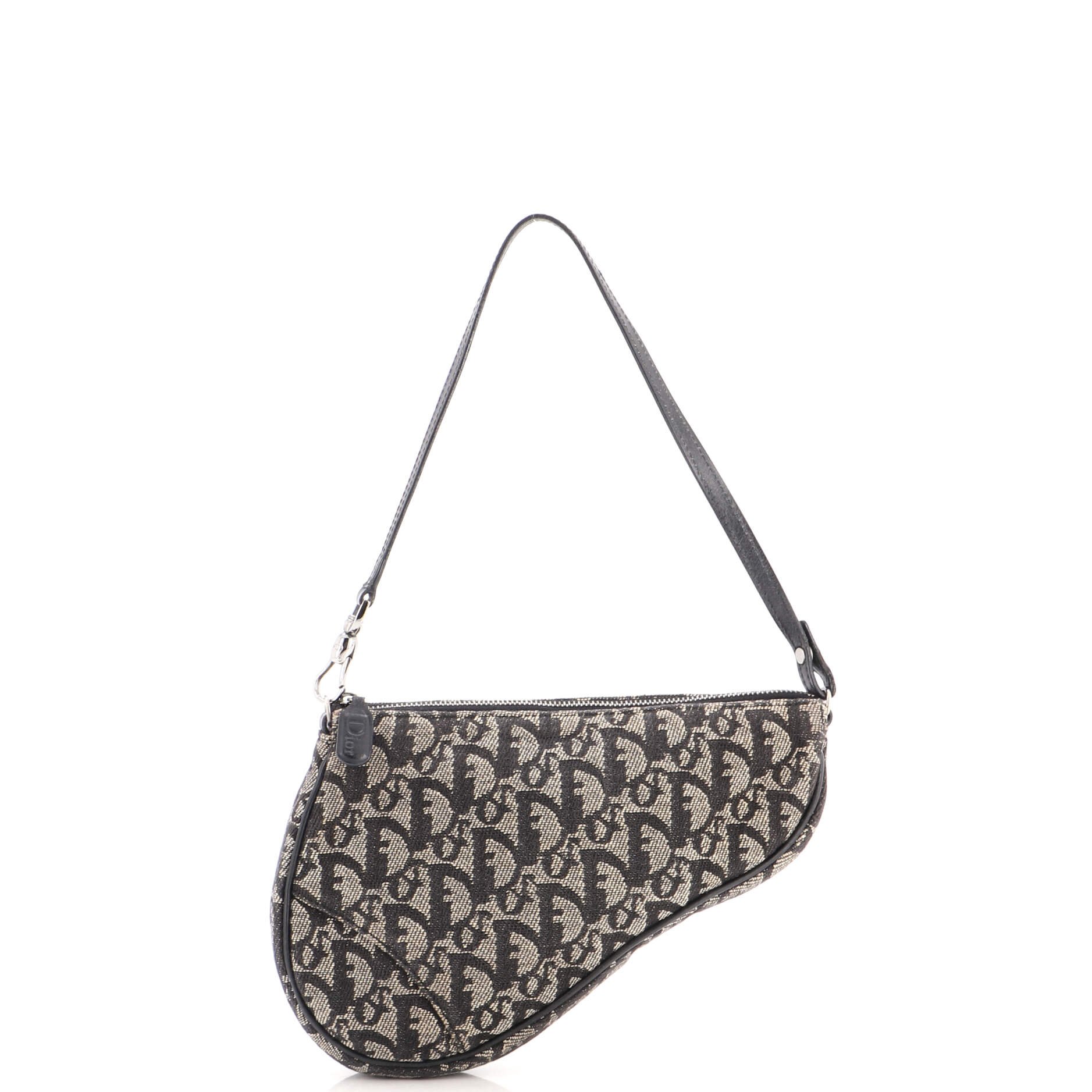 Vintage Saddle Bag Diorissimo Canvas Mini