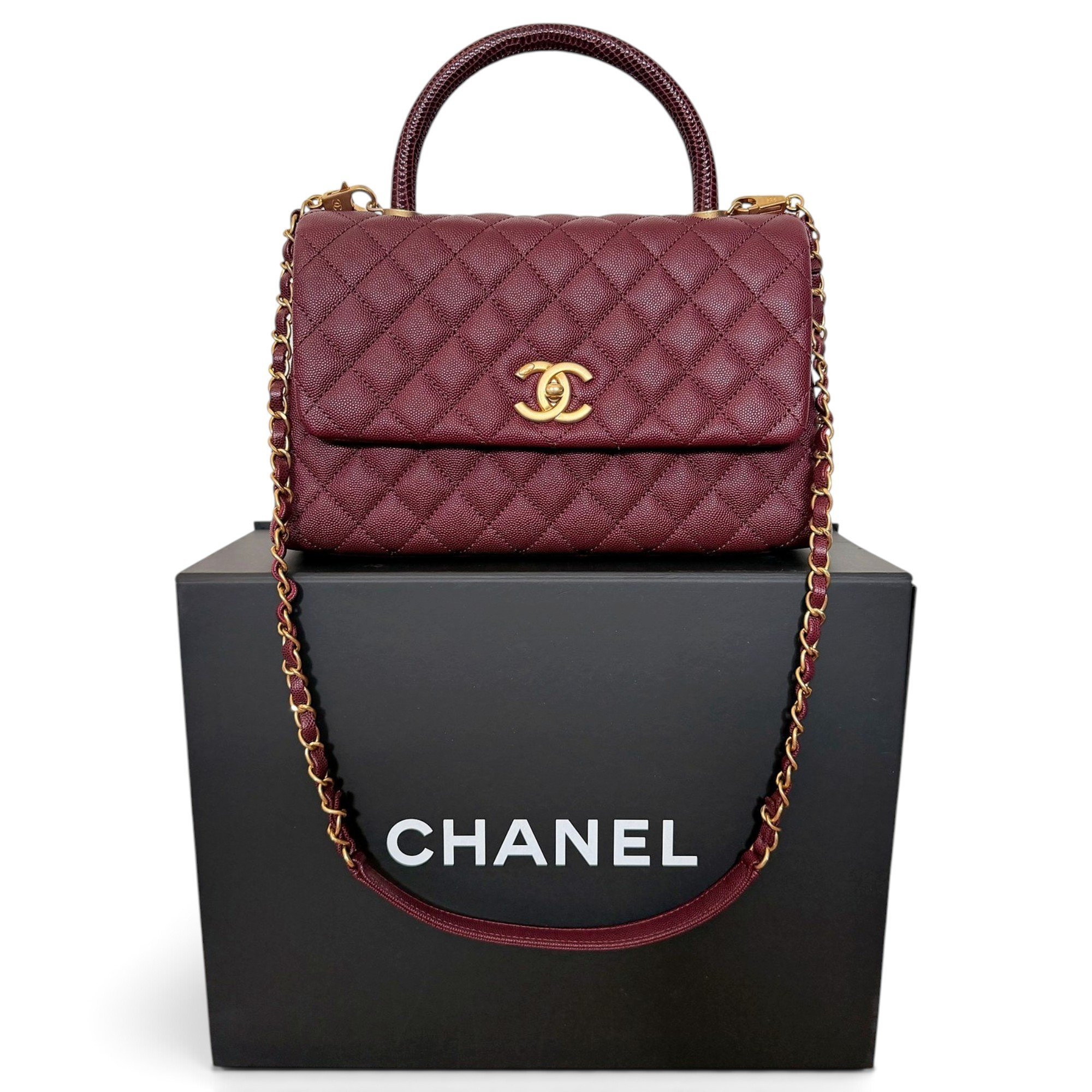 Coco Handle leather handbag