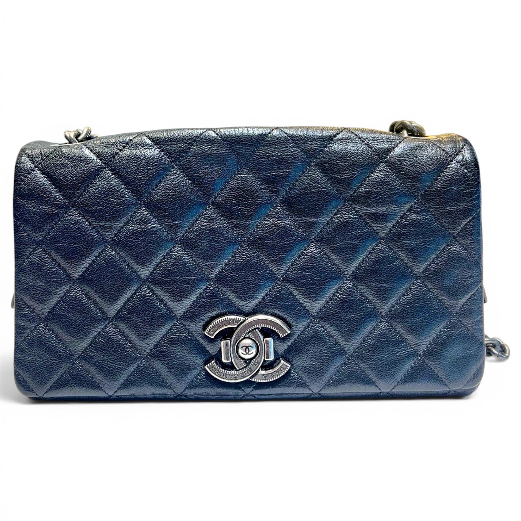 Statement leather handbag