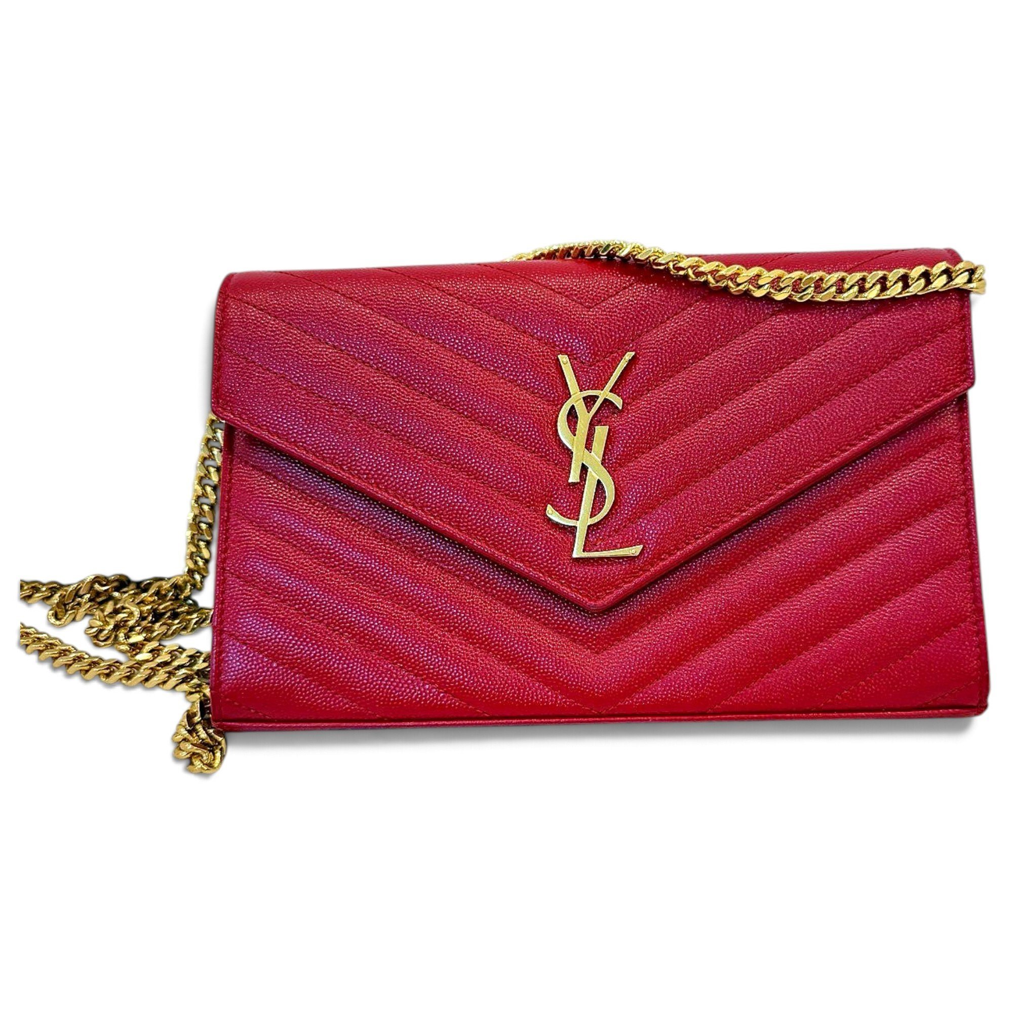 Portefeuille enveloppe leather crossbody bag