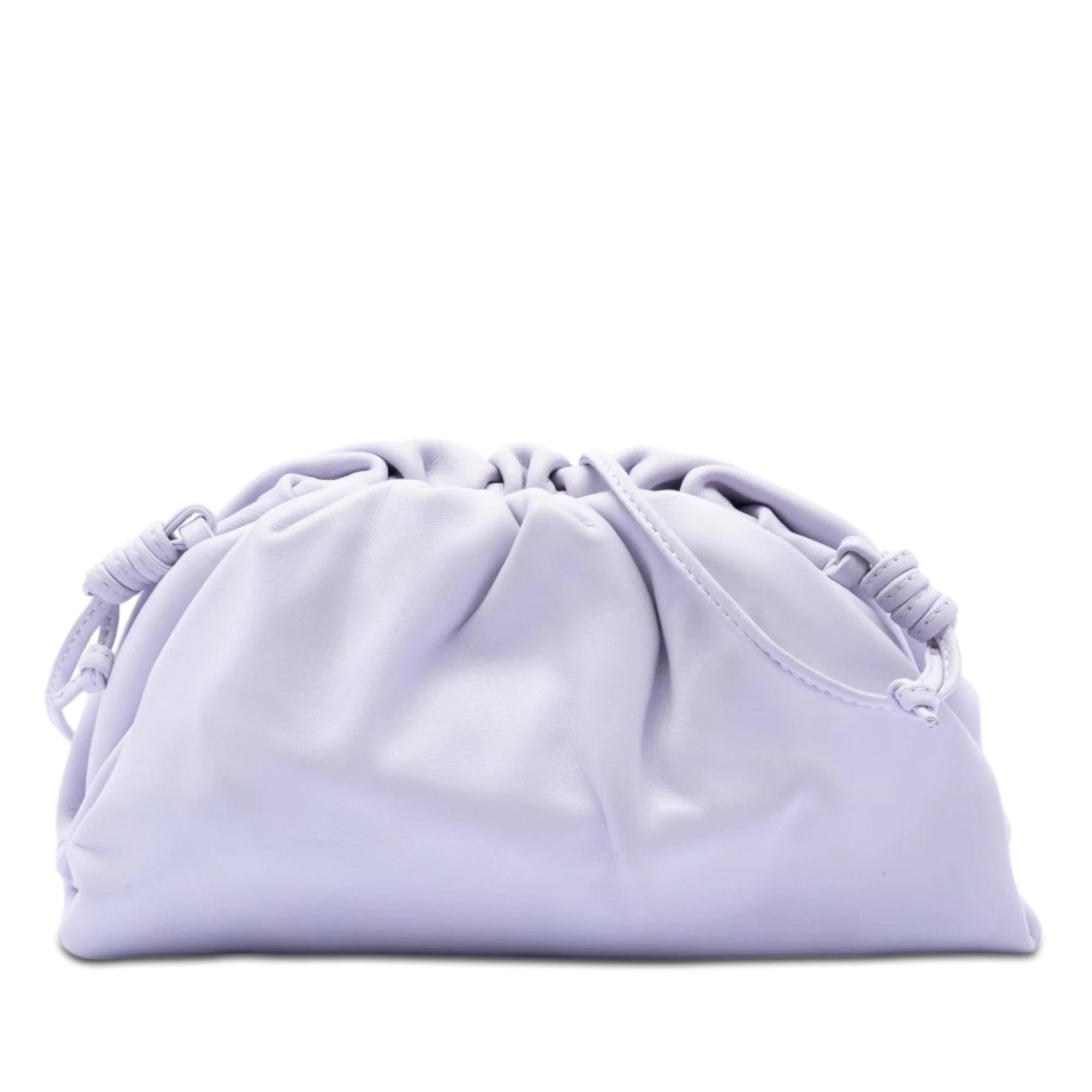 Pouch leather handbag