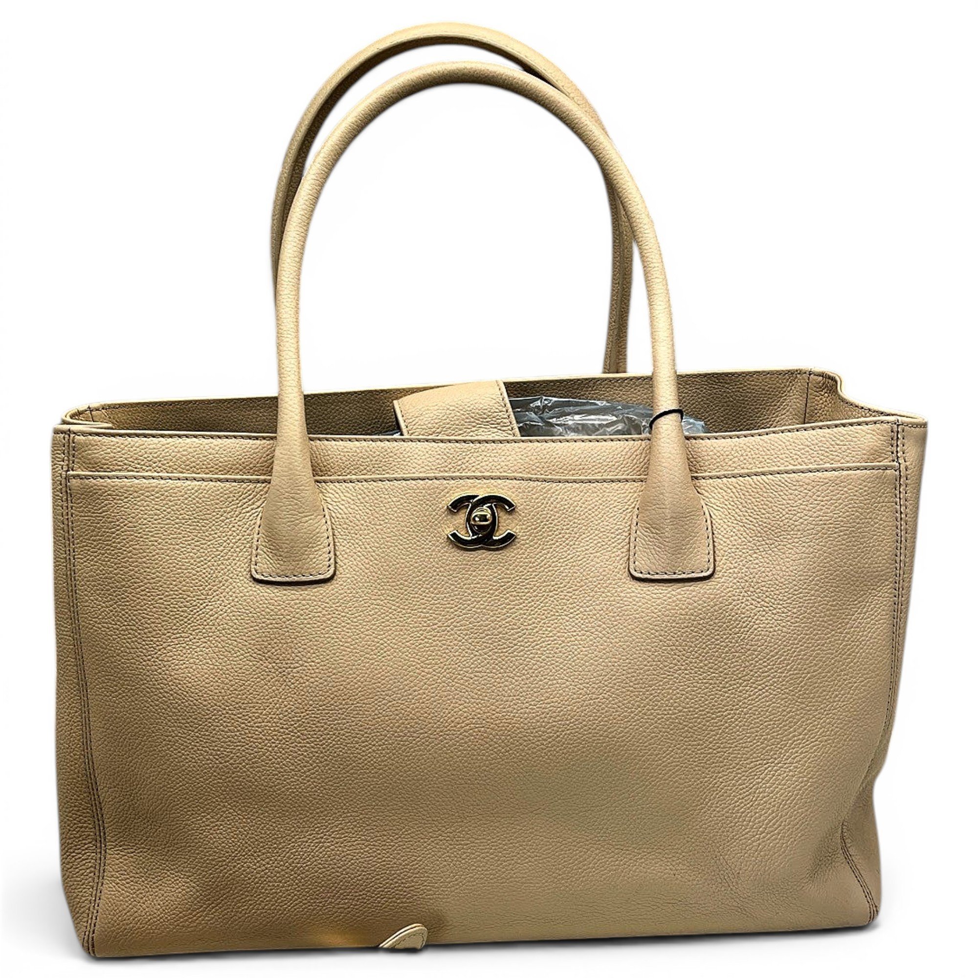 Executive leather tote