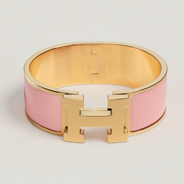 Rose Candeur Clic Clac H Bracelet