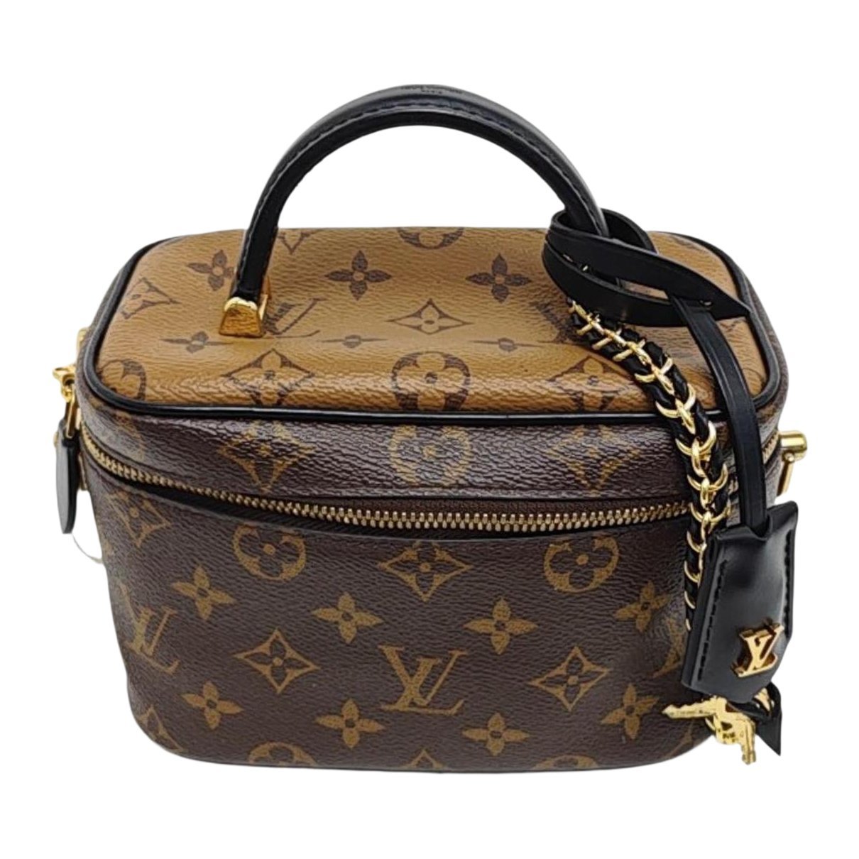 Vanity leather handbag