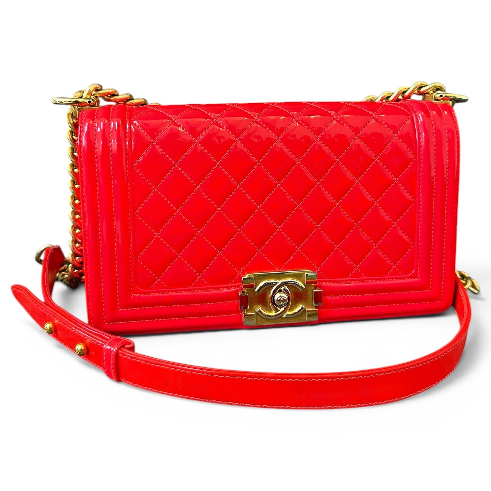 Boy patent leather handbag