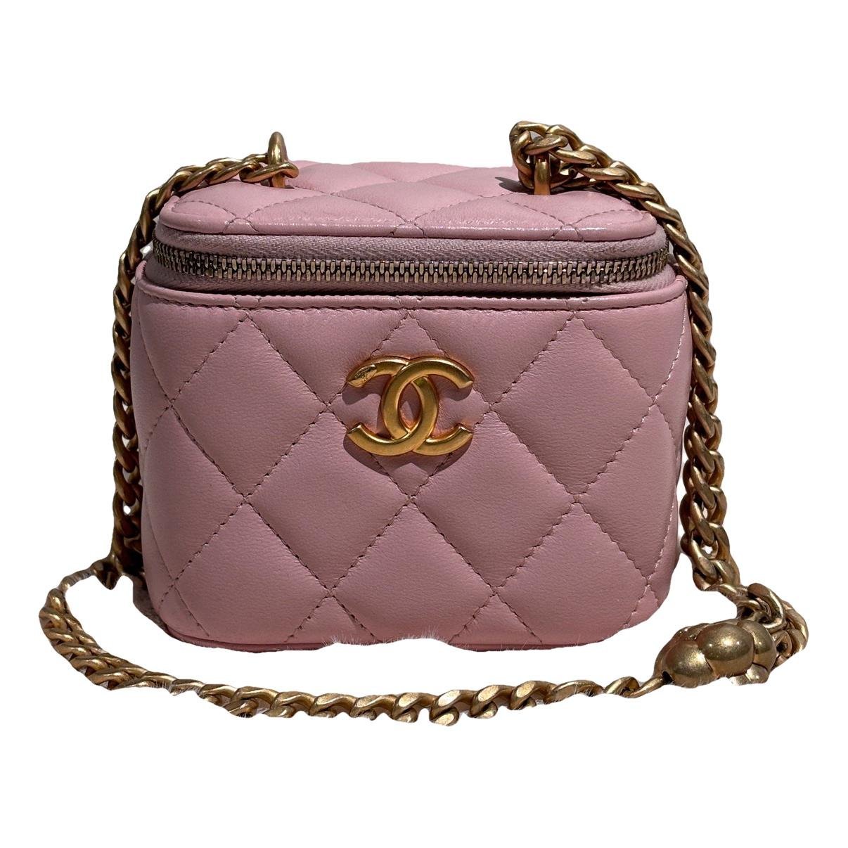Vanity leather handbag