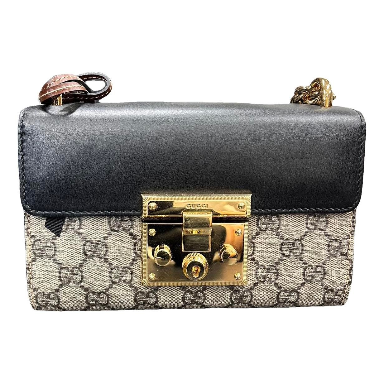 Padlock vinyl handbag