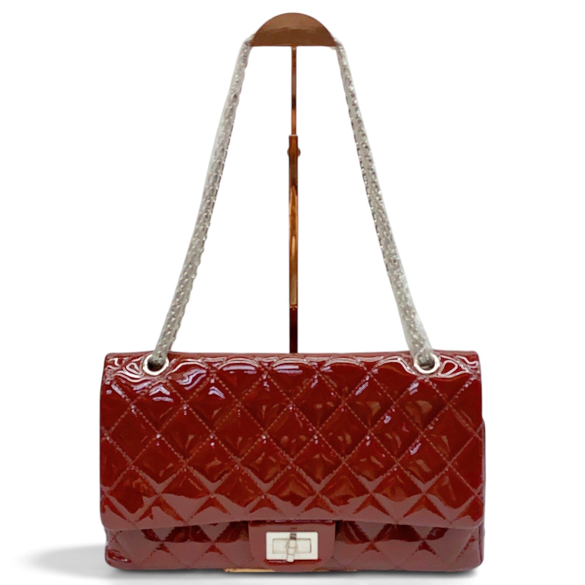 2.55 patent leather handbag