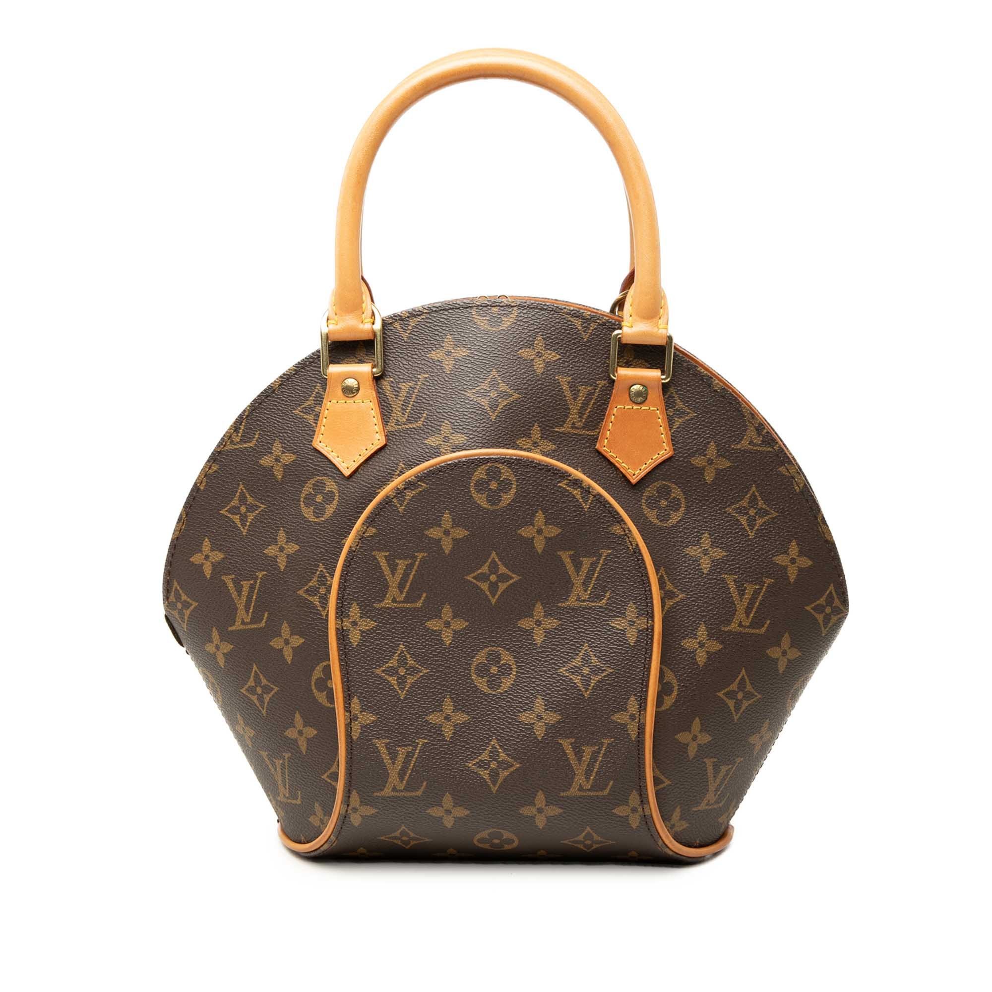 Ellipse leather handbag