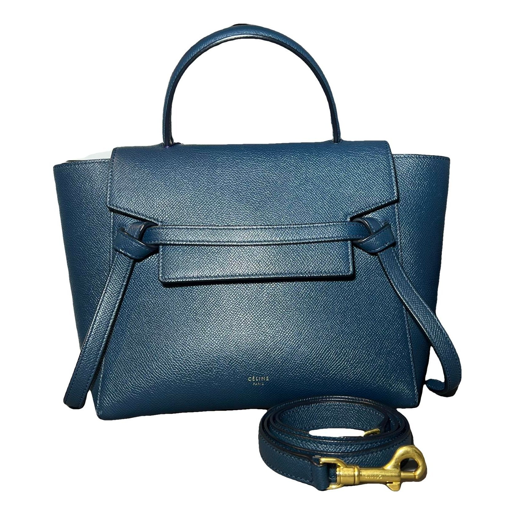 Belt leather handbag