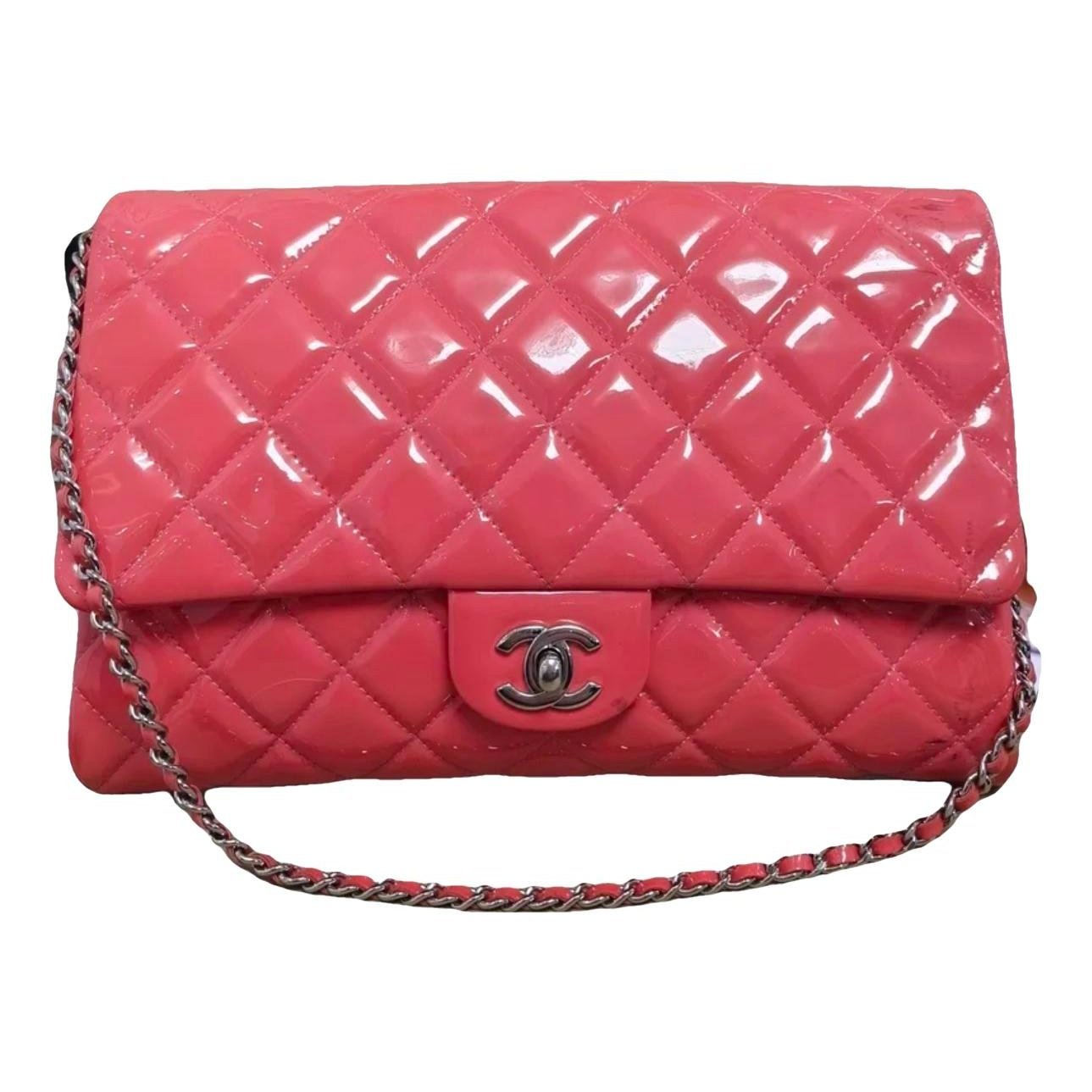 Patent leather handbag