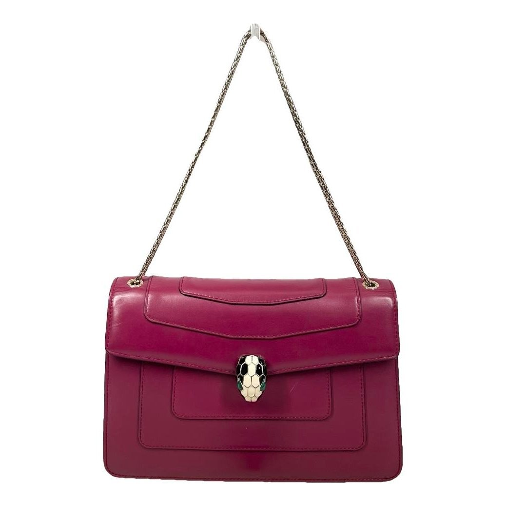 Serpenti leather handbag