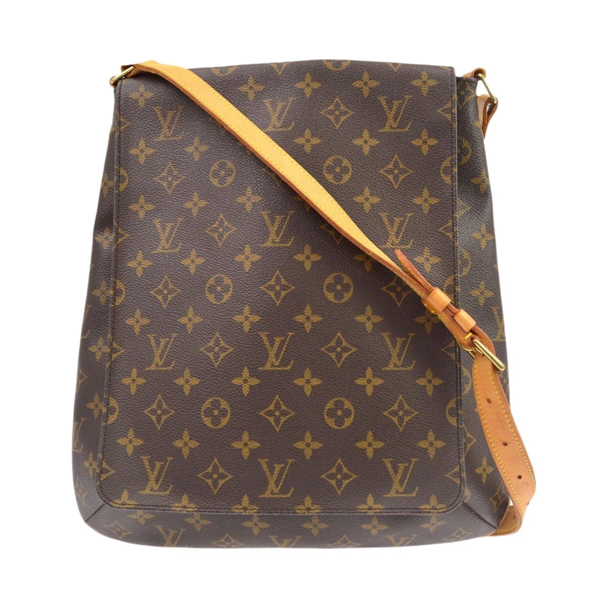 Musette cloth handbag