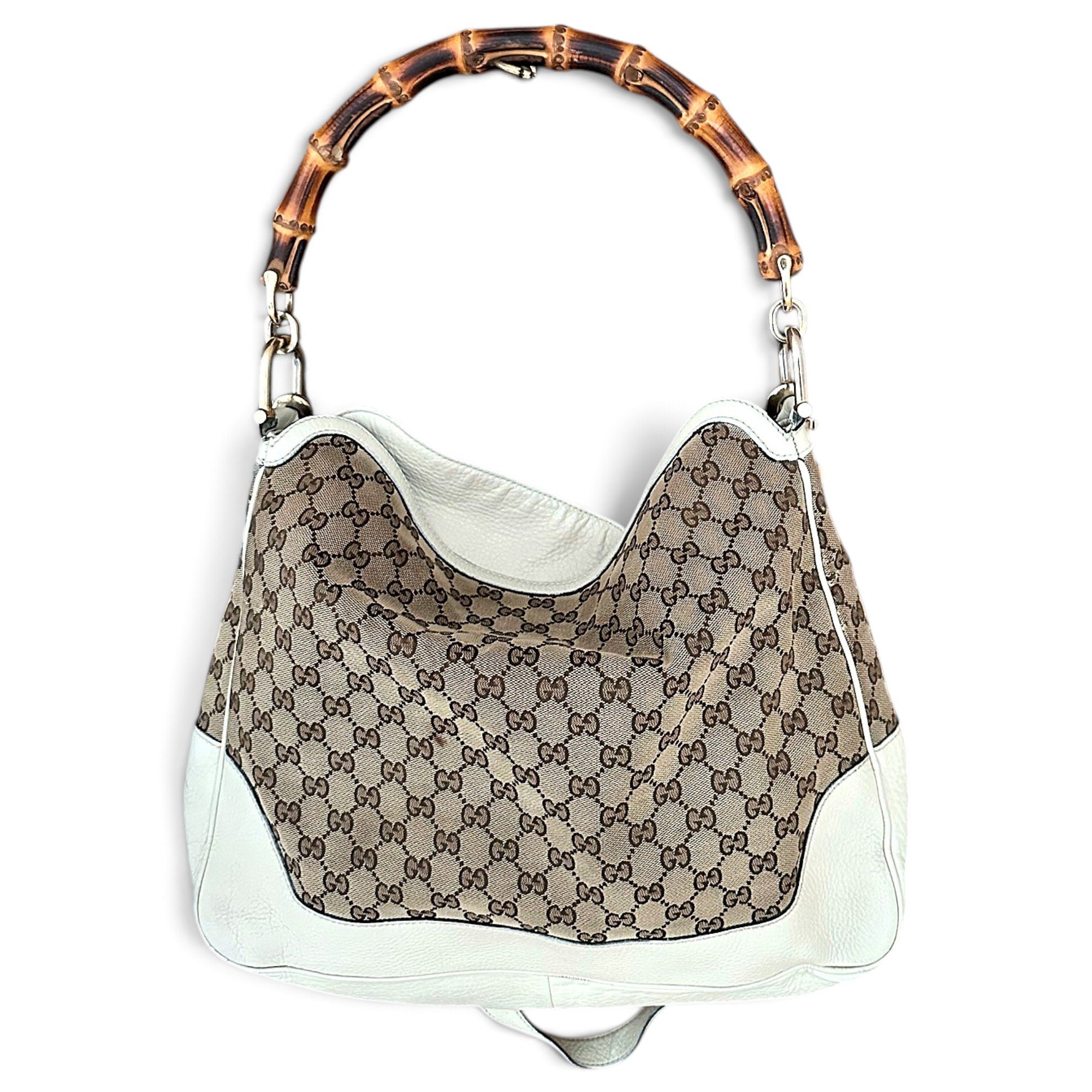 Vintage Bamboo Hobo leather handbag