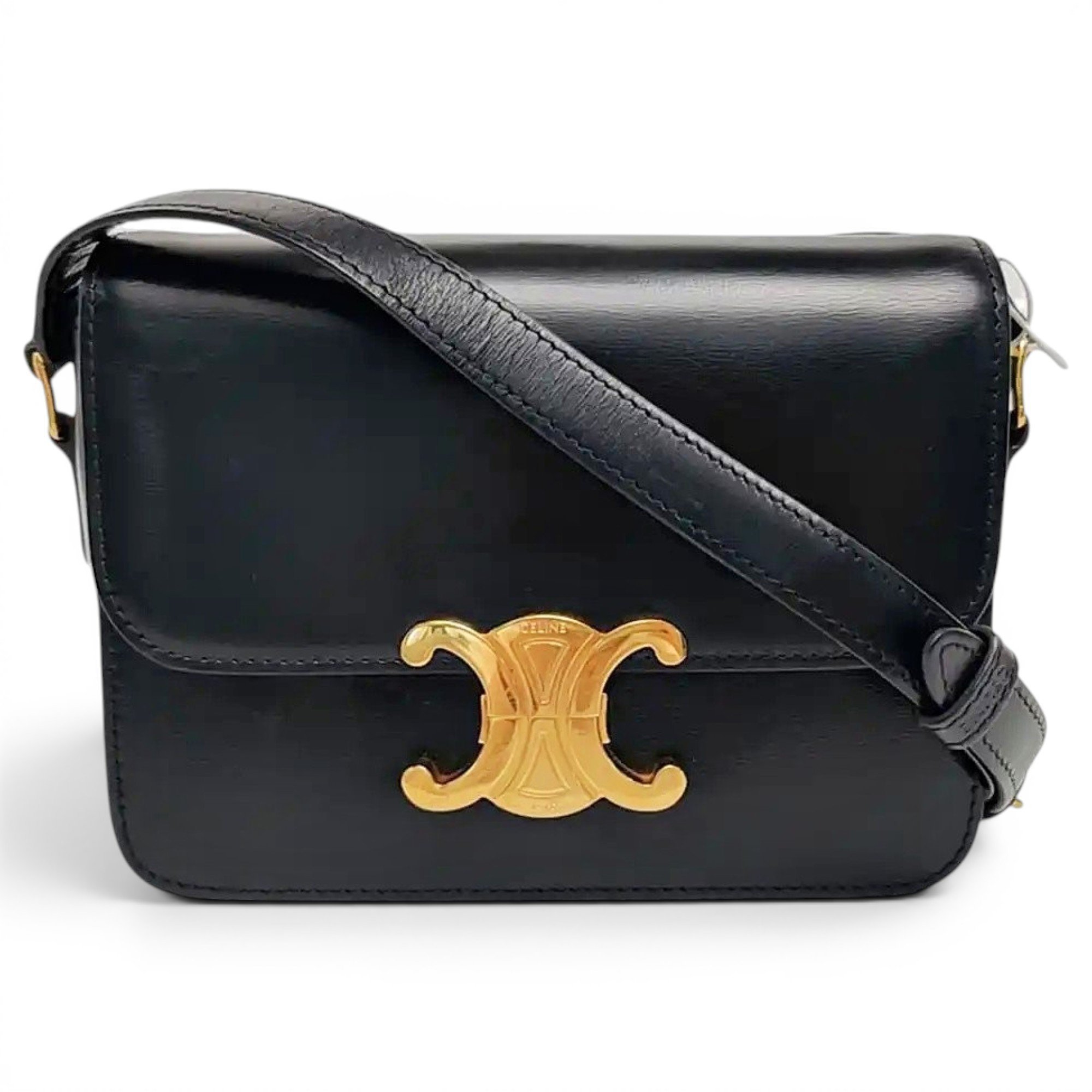 Triomphe leather handbag