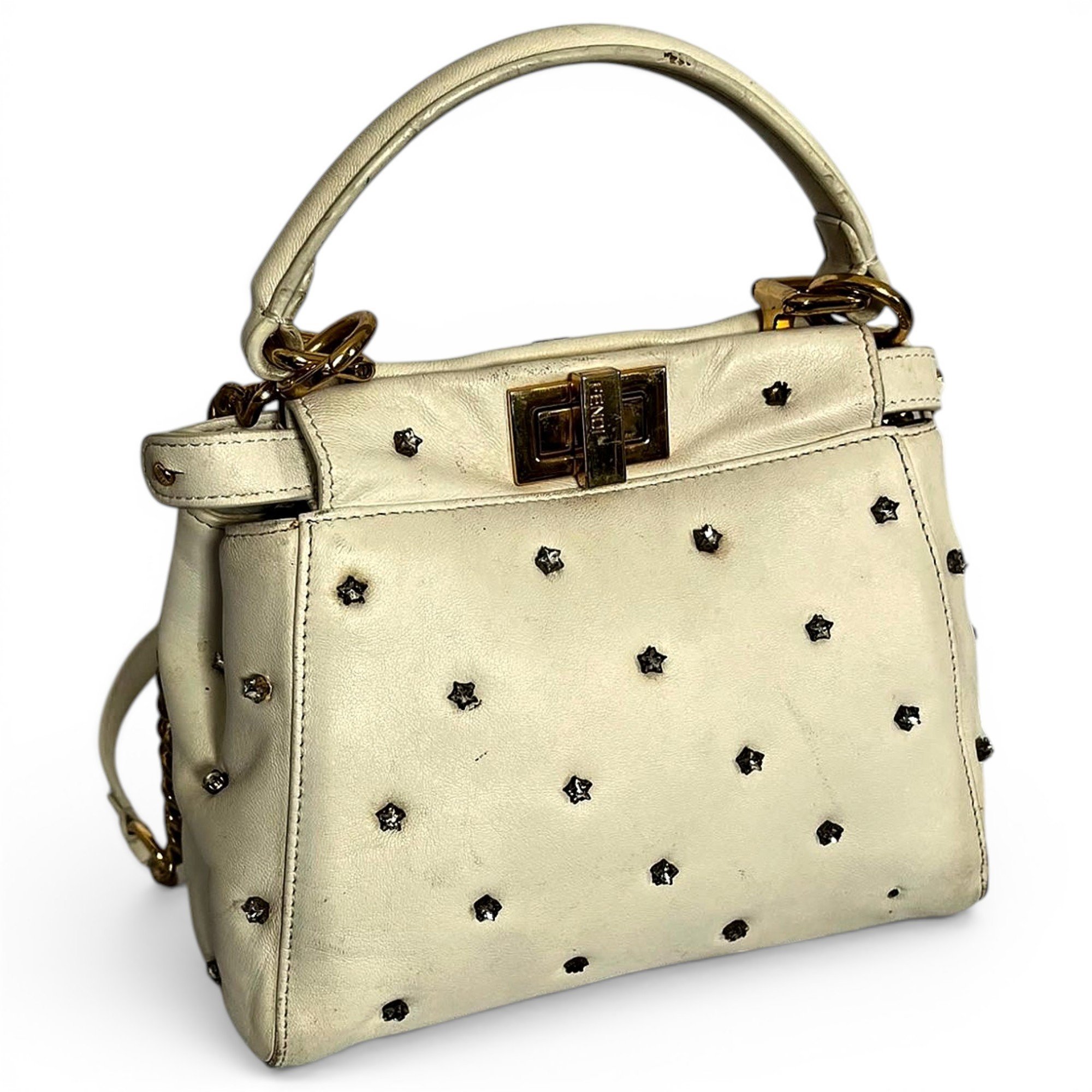 Peekaboo leather handbag
