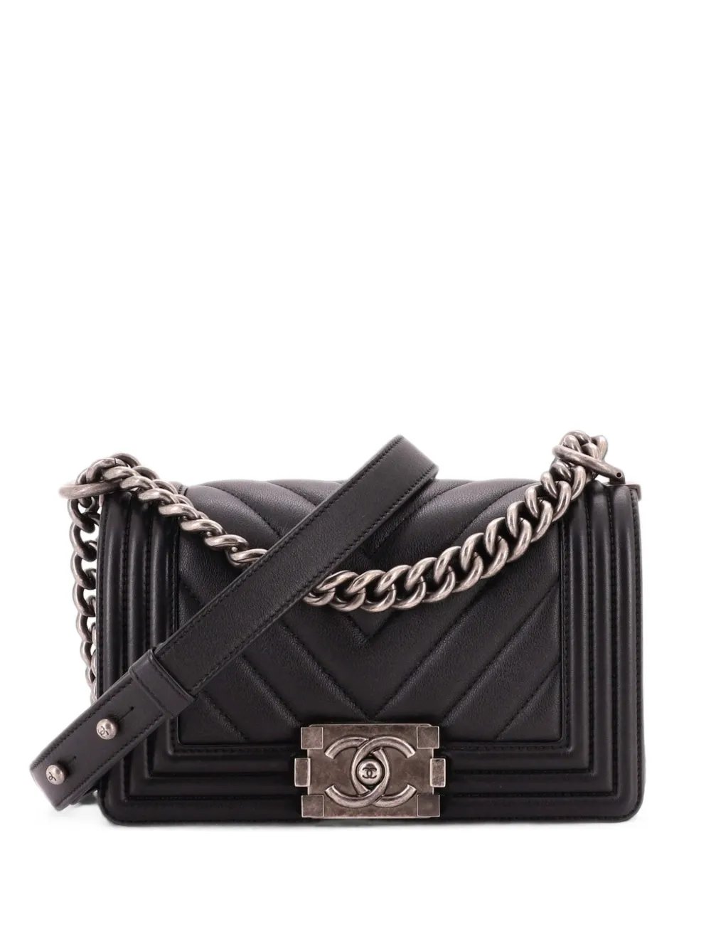 Boy Flap Bag Chevron Calfskin Small crossbody bag