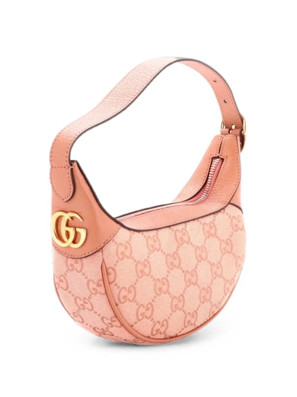 Ophidia Half Moon Bag GG Canvas with Leather Mini hobo bag