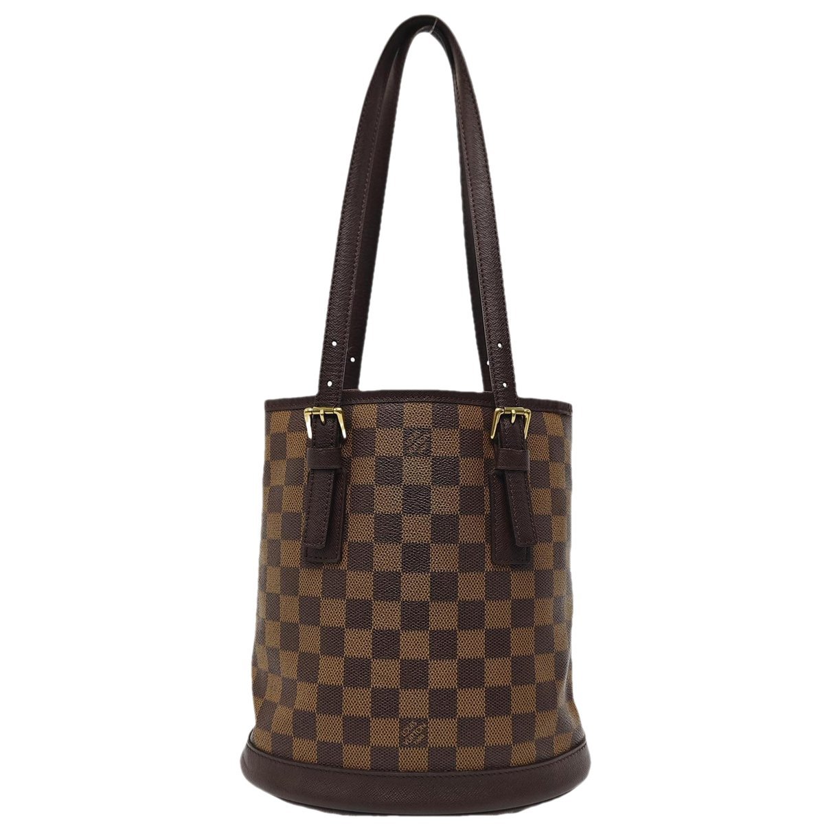 Bucket leather handbag
