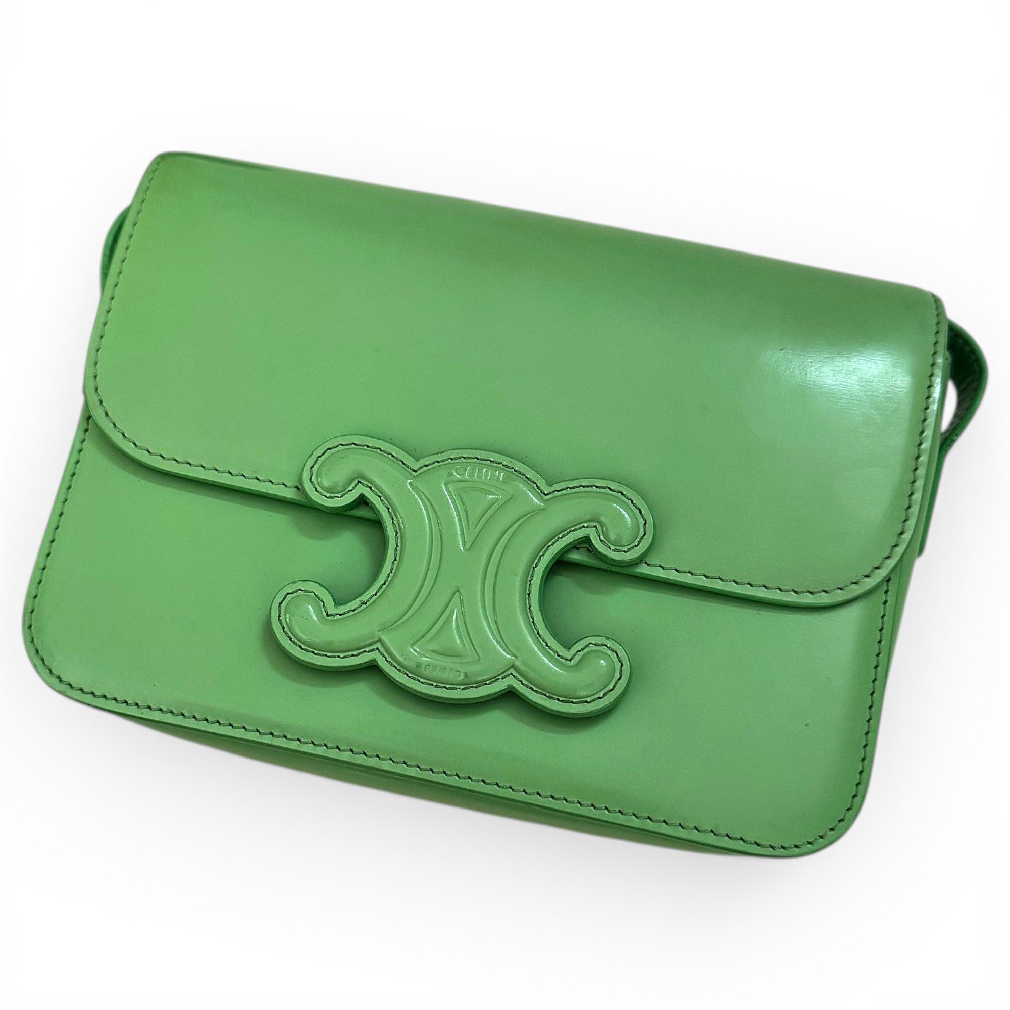 Triomphe leather handbag