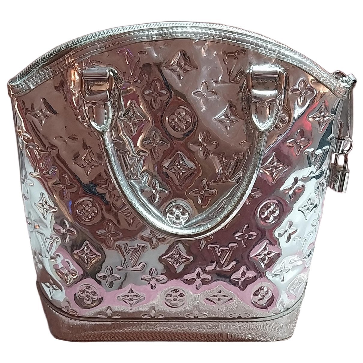 Patent leather handbag