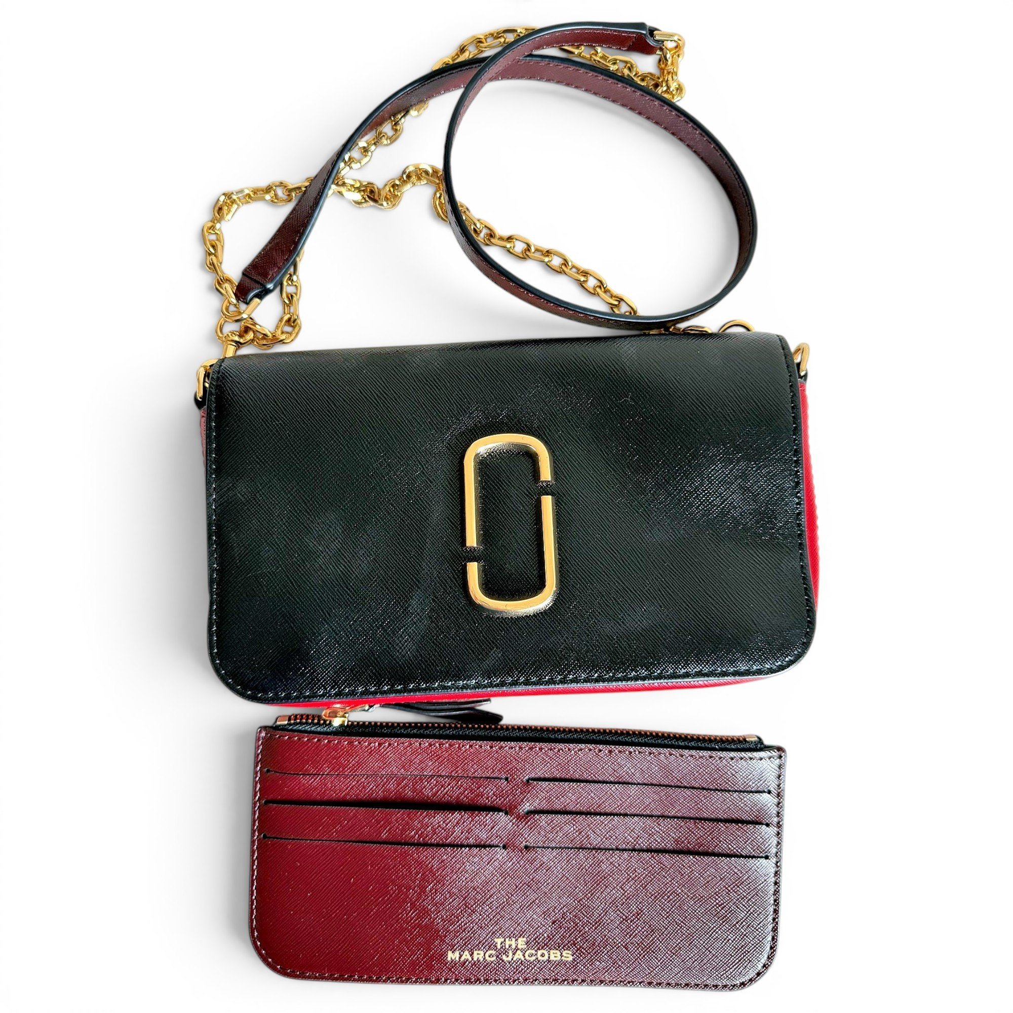 Snapshot leather crossbody bag