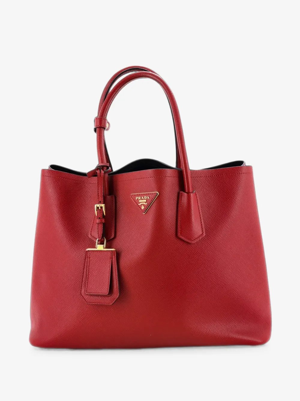 Cuir Double Saffiano Leather Large tote bag