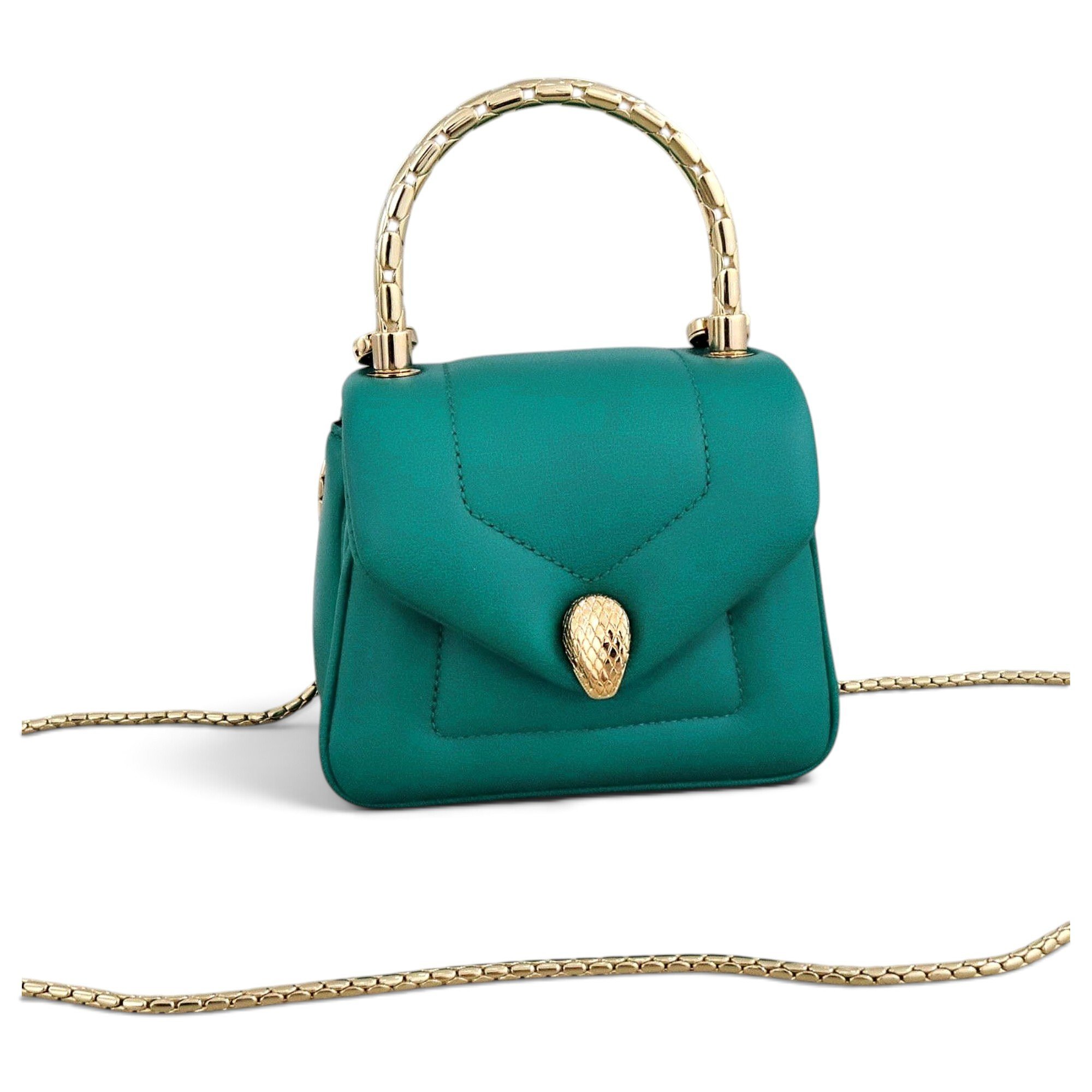 Serpenti leather handbag