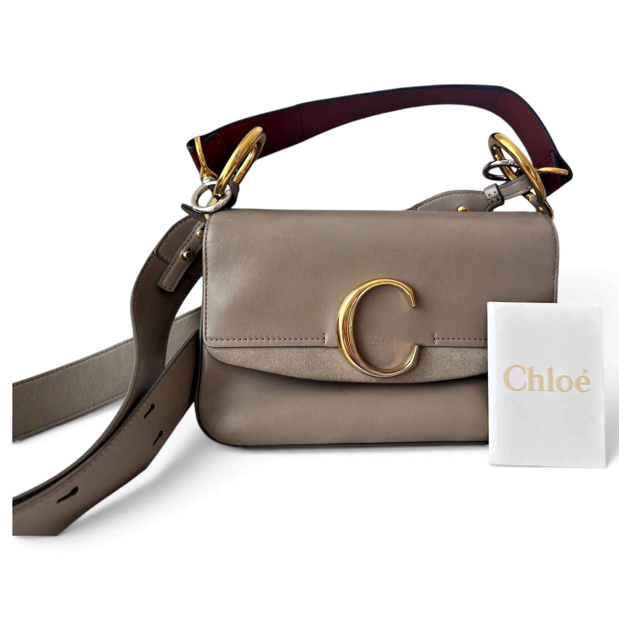 C leather handbag