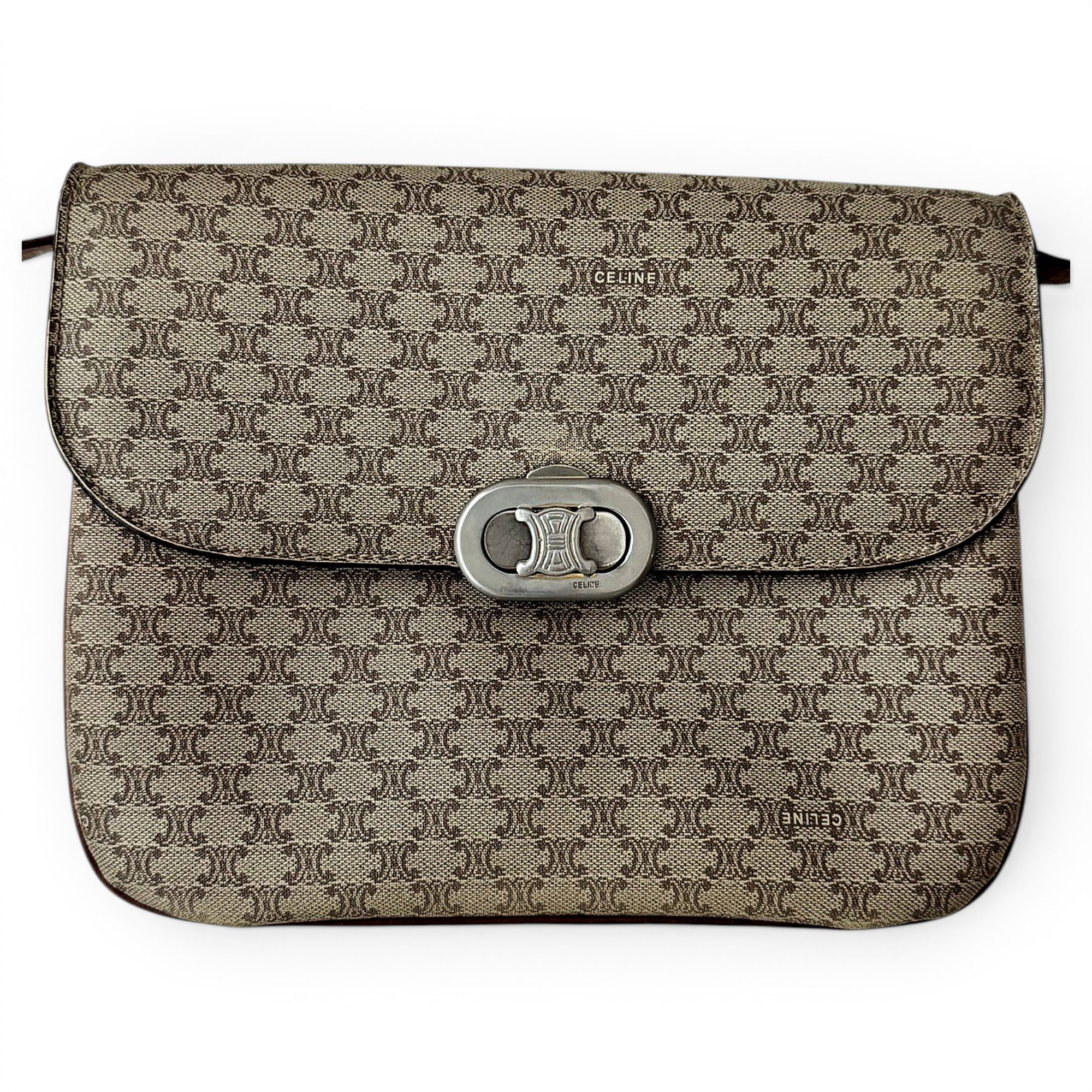Triomphe leather crossbody bag