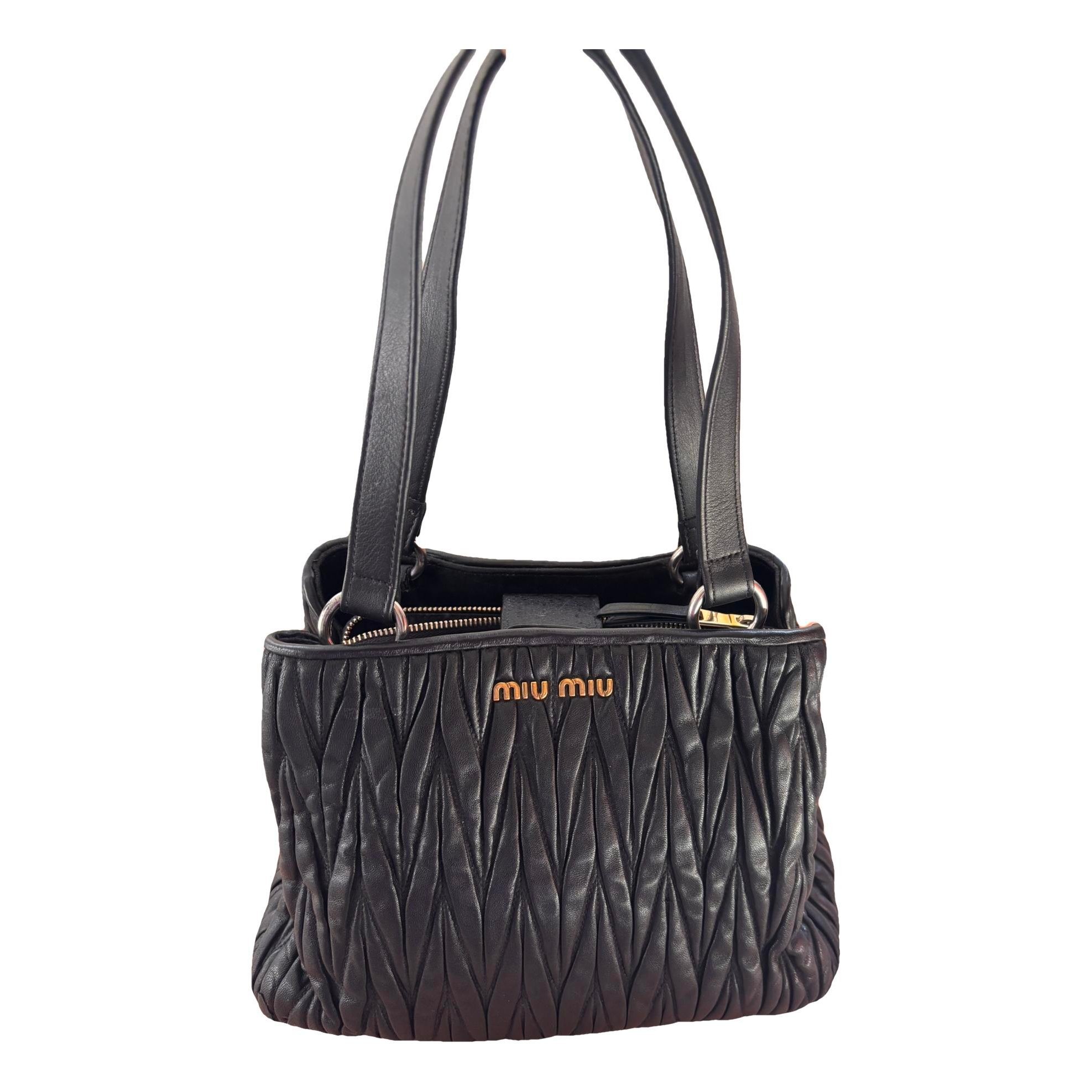 Miu Miu Matelassé leather handbag