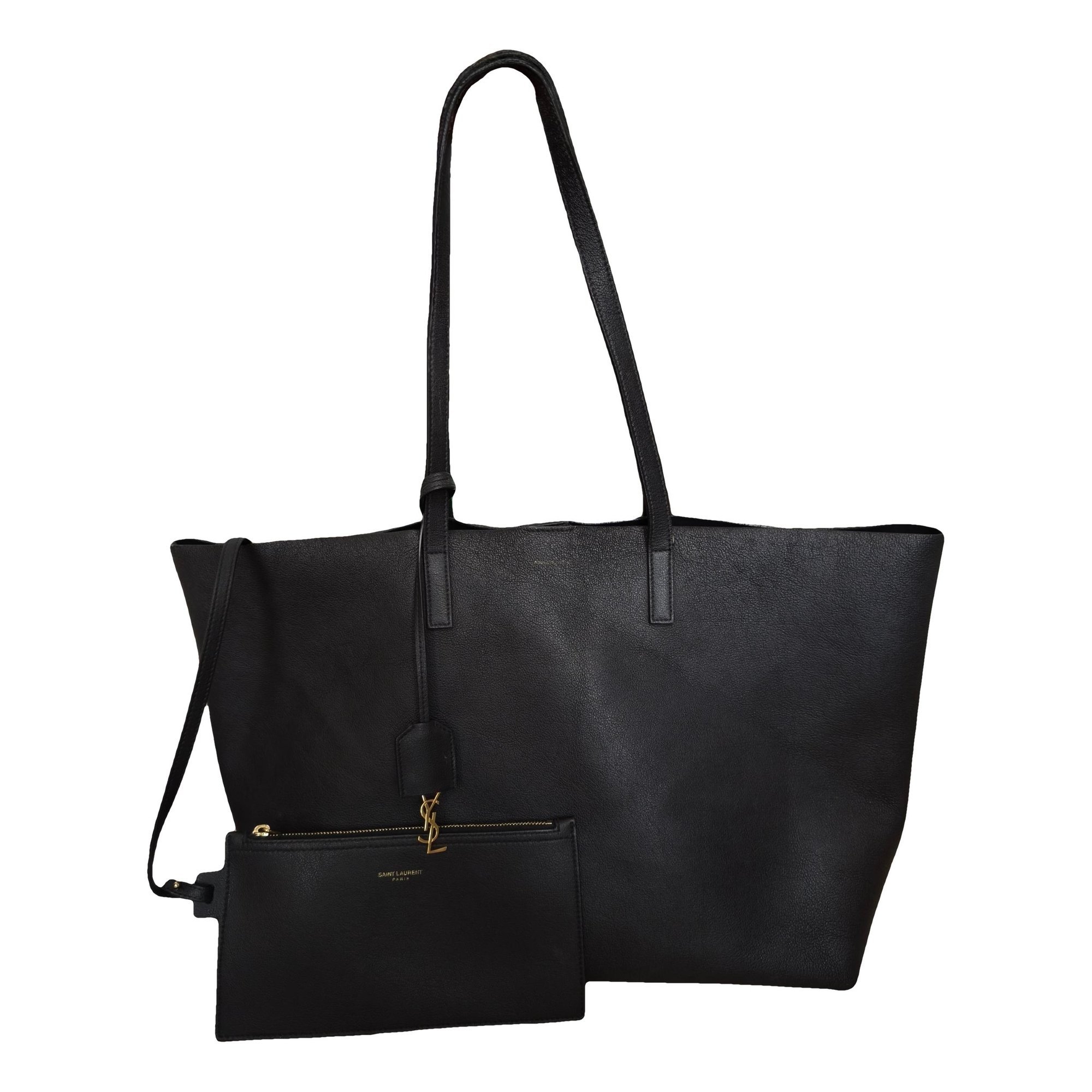 Shopping leather handbag