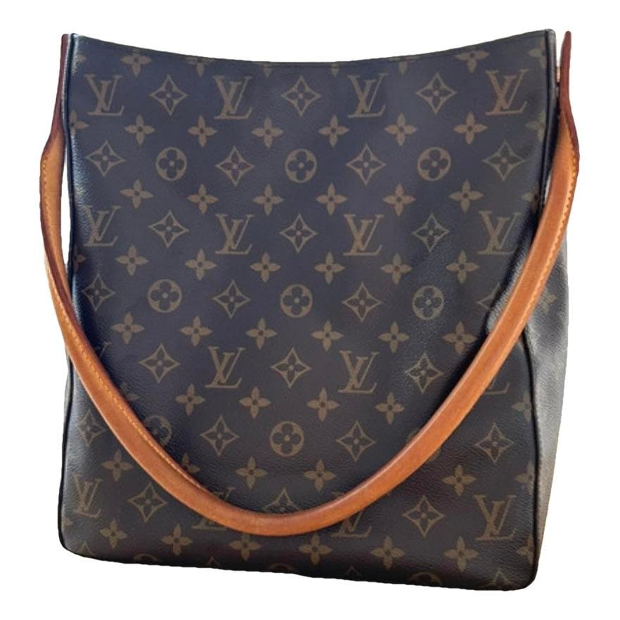 Looping leather handbag