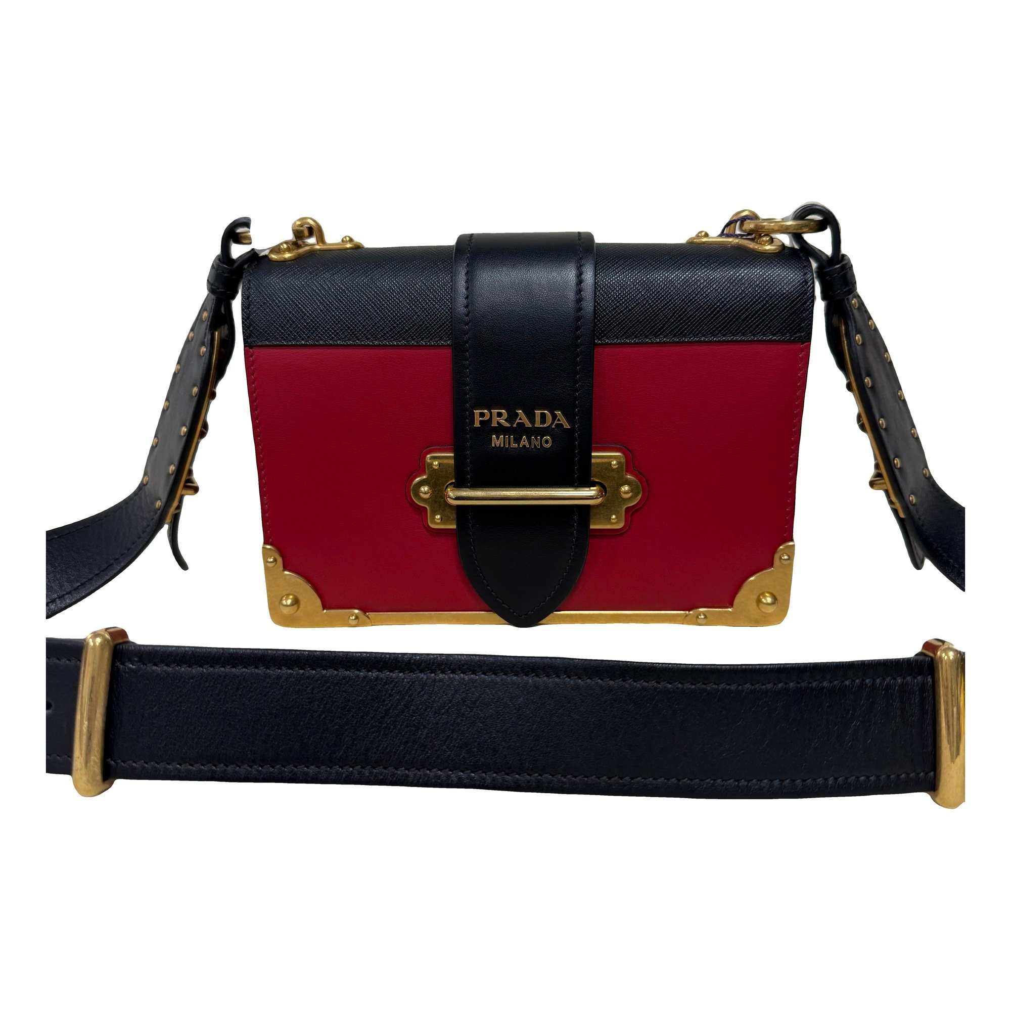 Cahier leather handbag