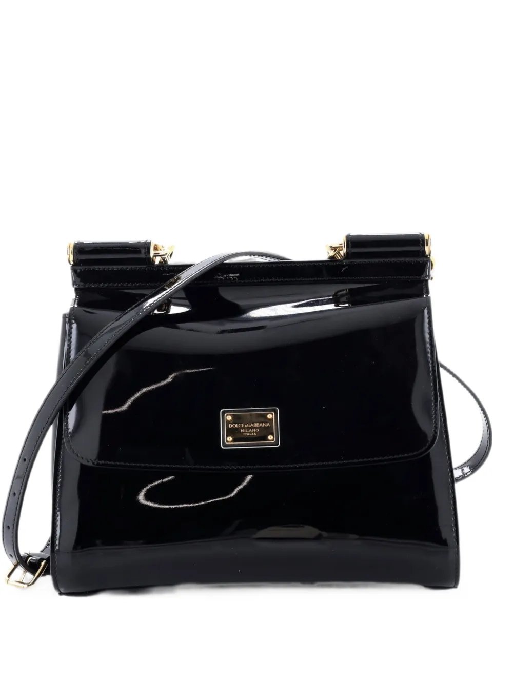 Miss Sicily Bag Patent Medium satchel