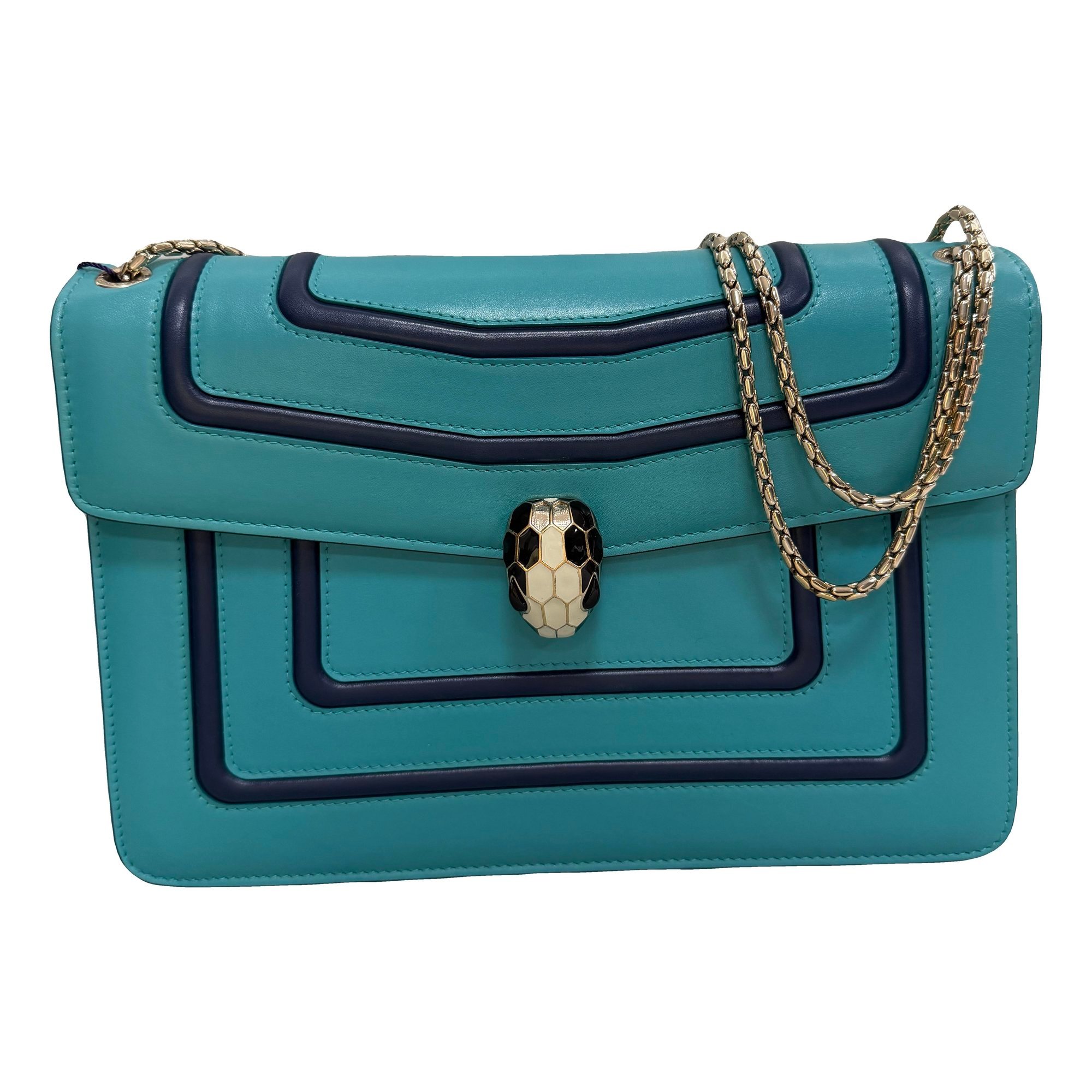 Serpenti leather handbag