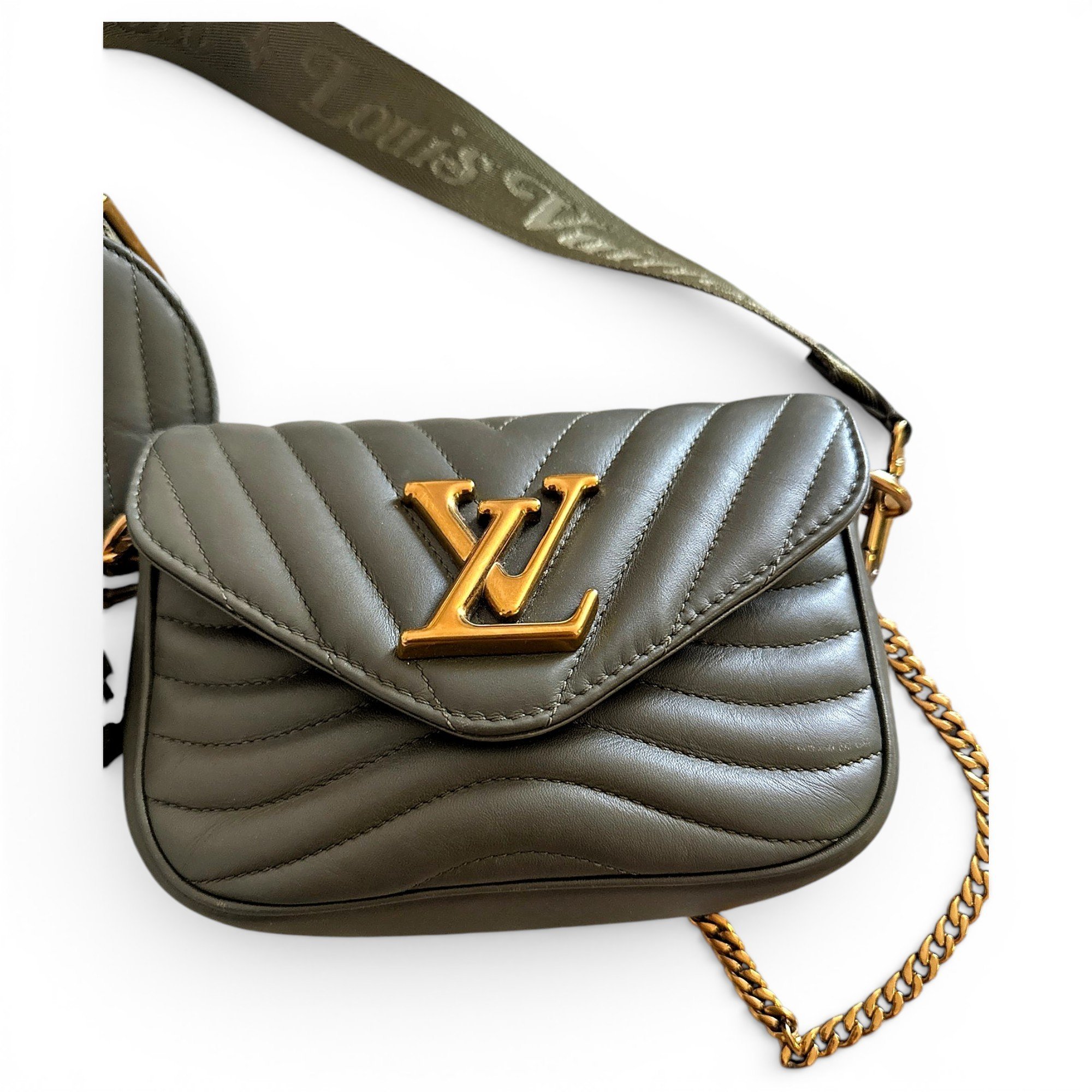 Leather clutch bag