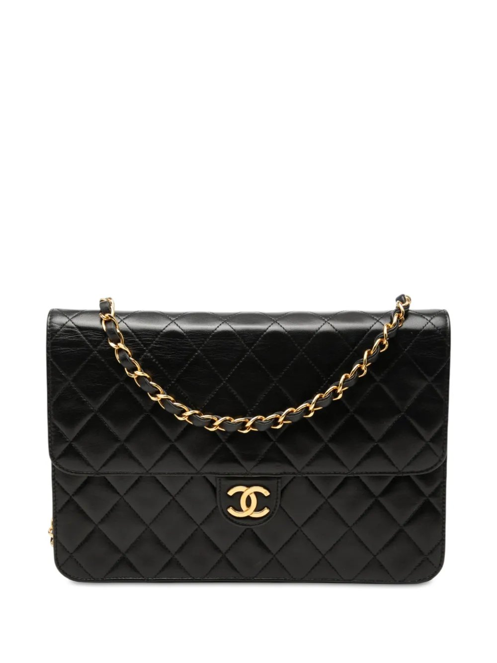 1994-1996 Medium CC Quilted Lambskin Single Flap shoulder bag