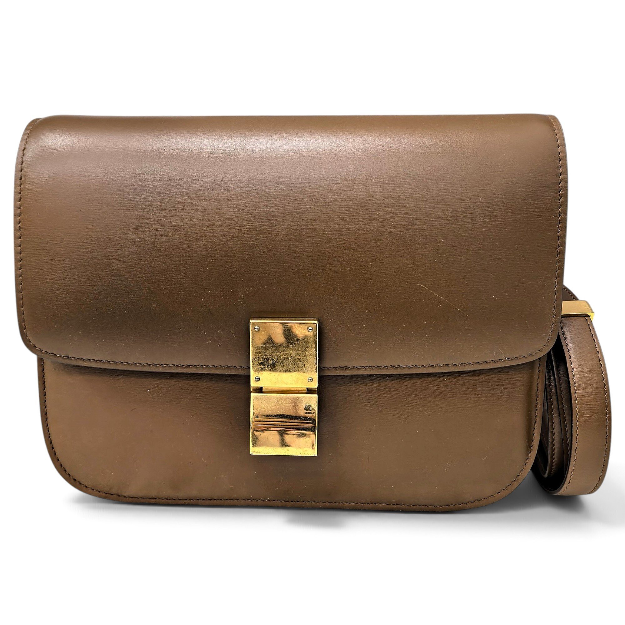 Classic leather handbag