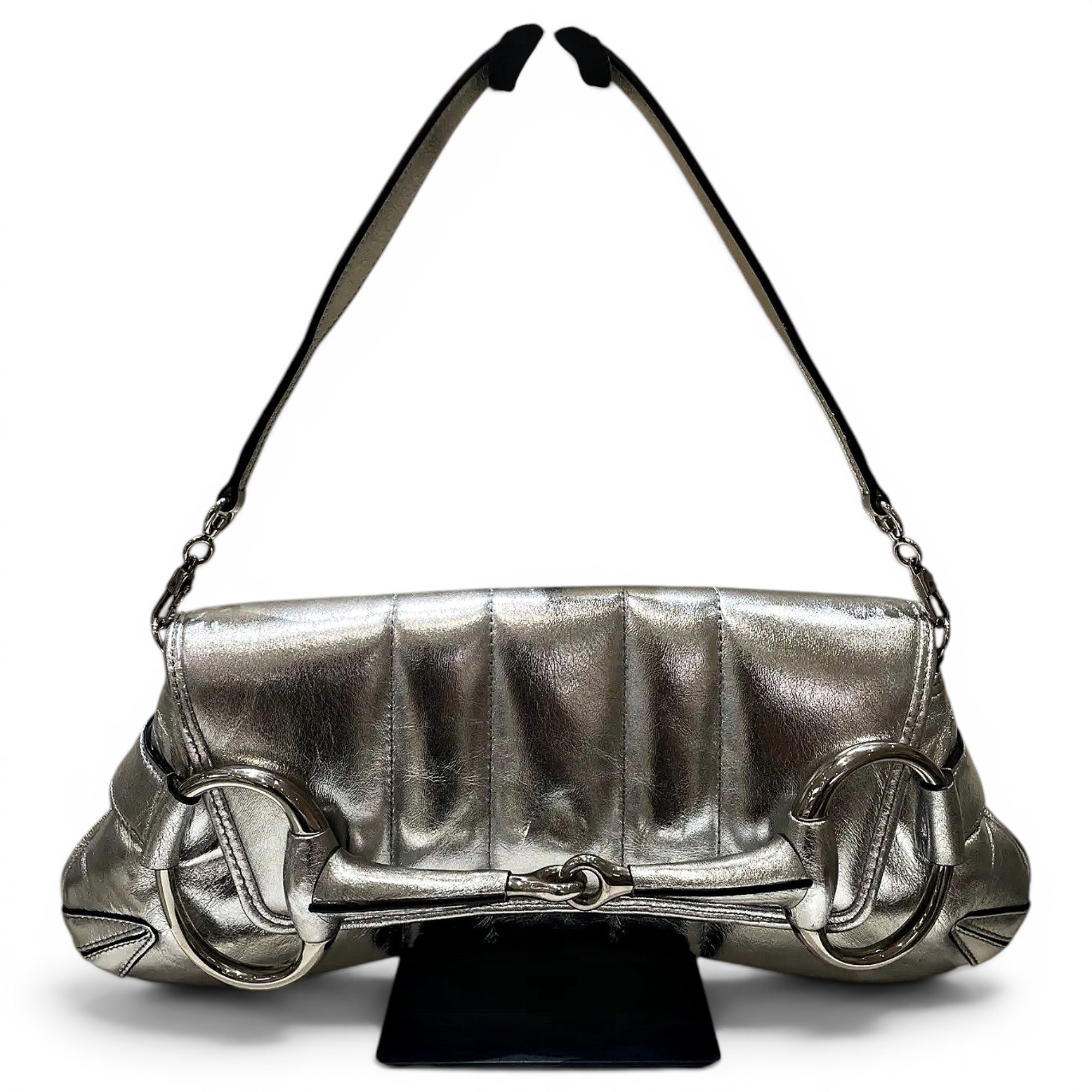 Horsebit Chain leather handbag