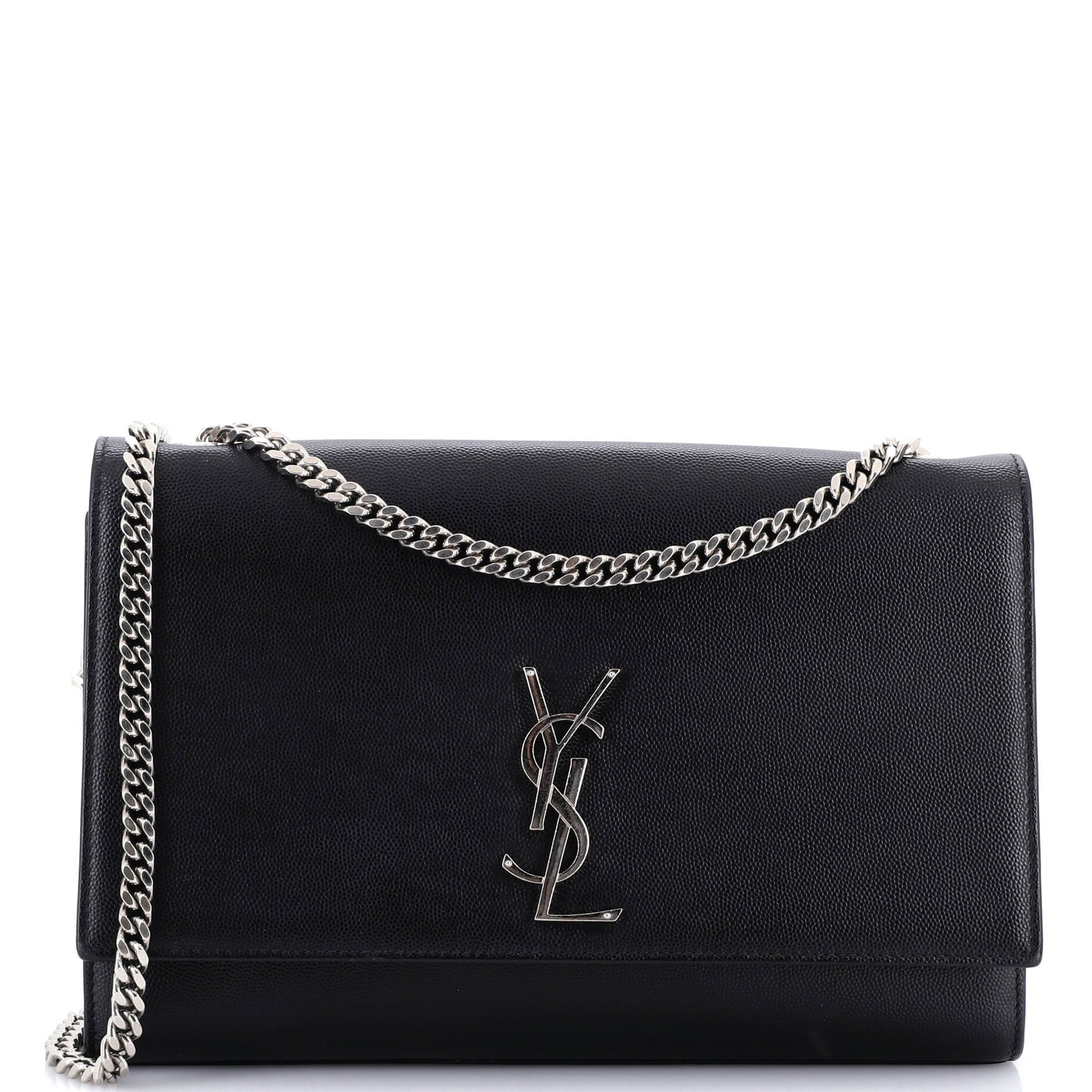 Classic Monogram Crossbody Bag Grainy Leather Large