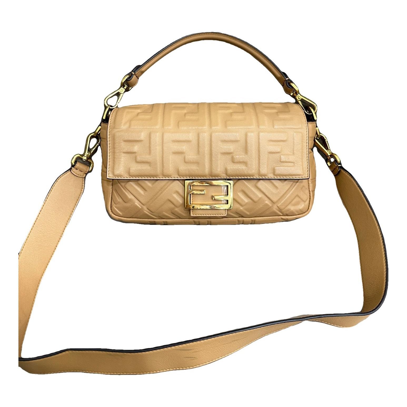 Baguette leather handbag