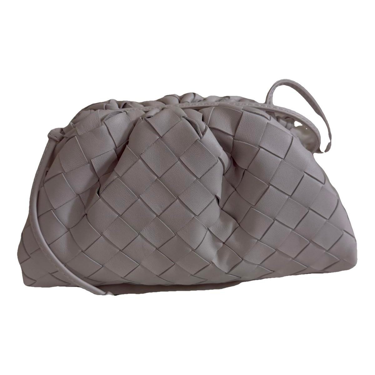 Pouch leather clutch bag