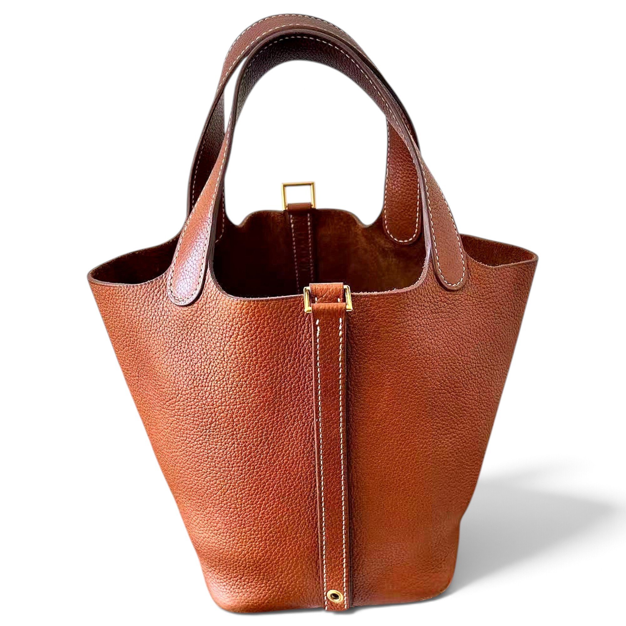 Picotin leather handbag