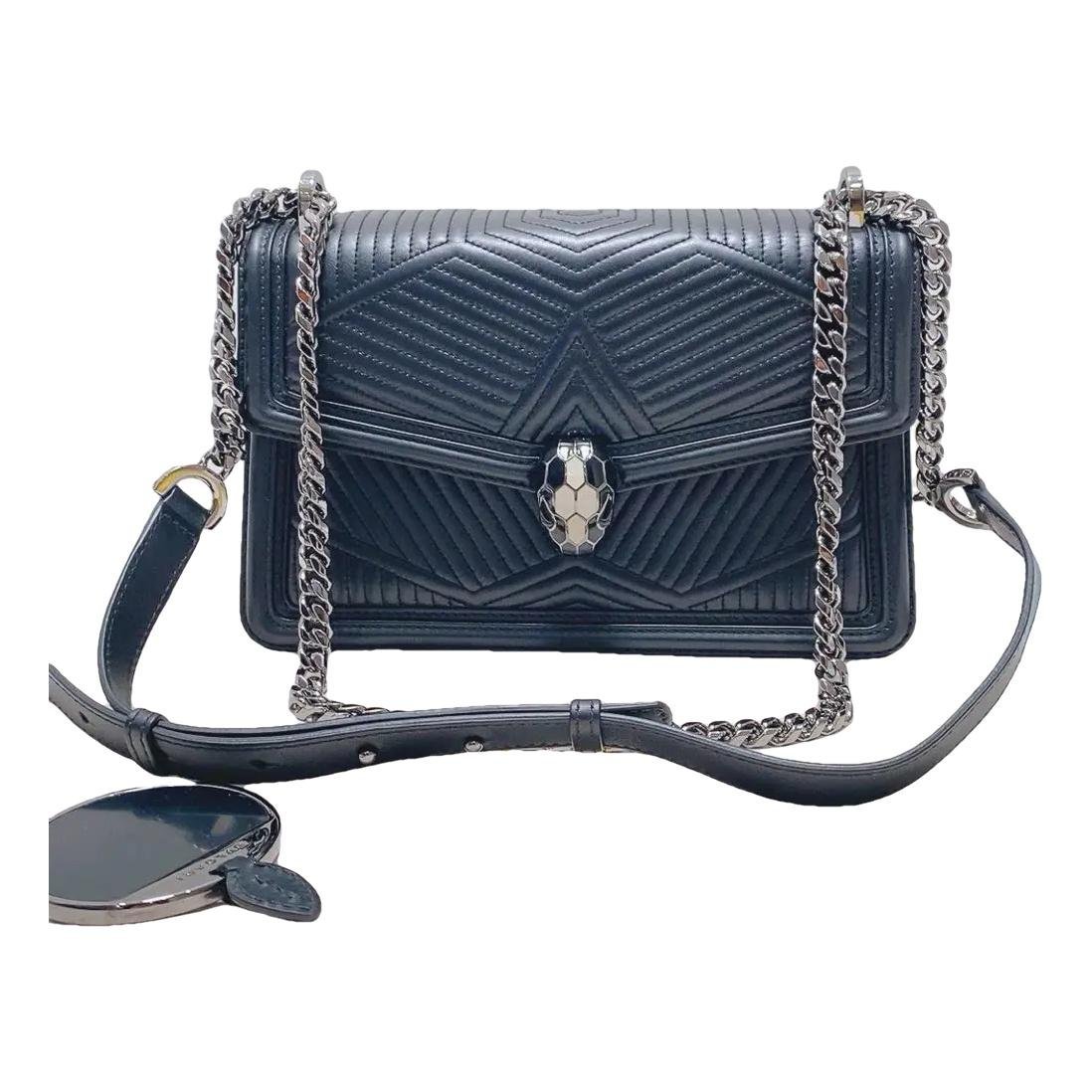 Serpenti leather handbag