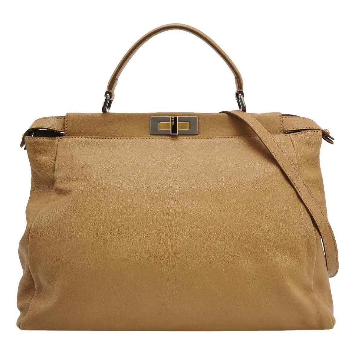 Peekaboo leather handbag