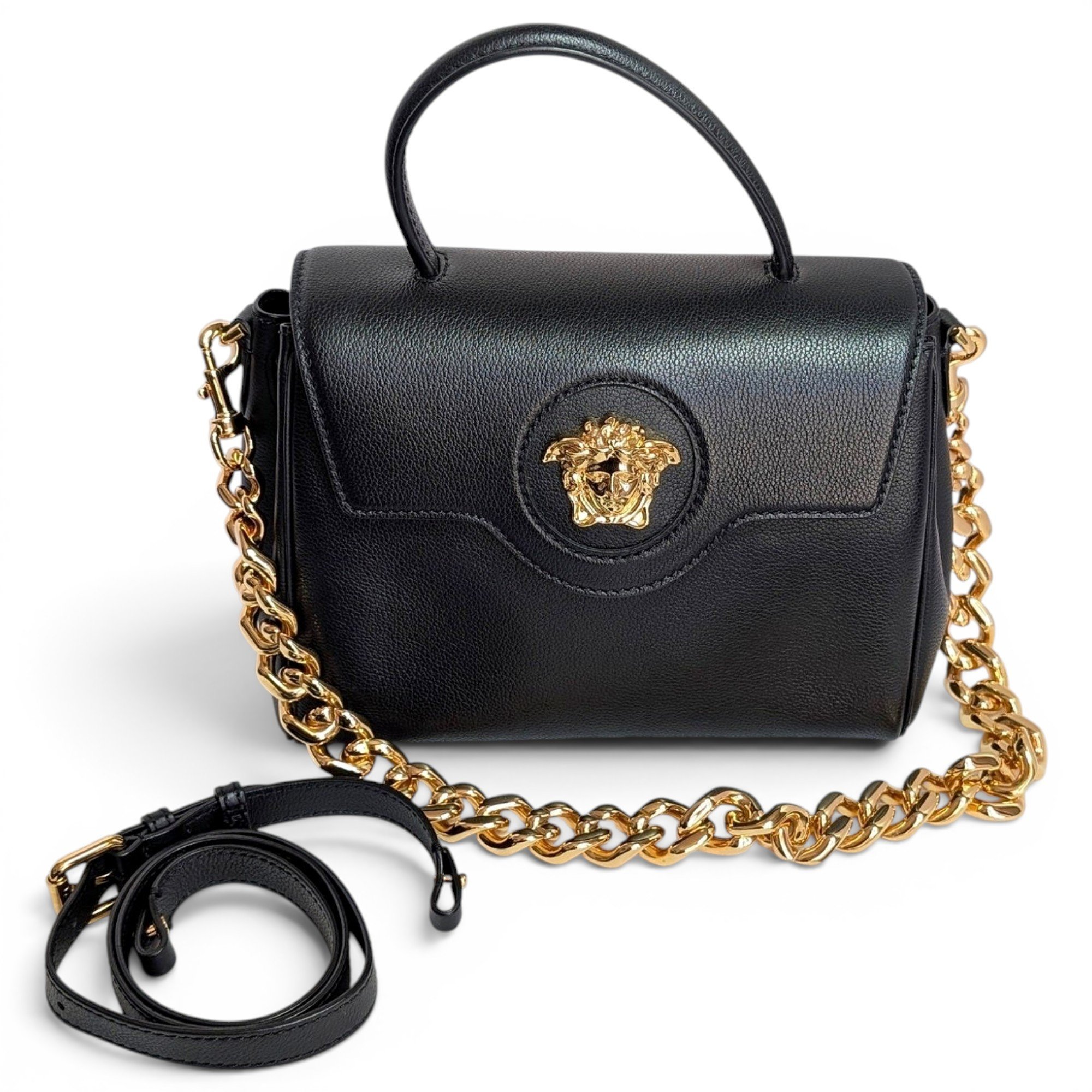 La Medusa leather handbag