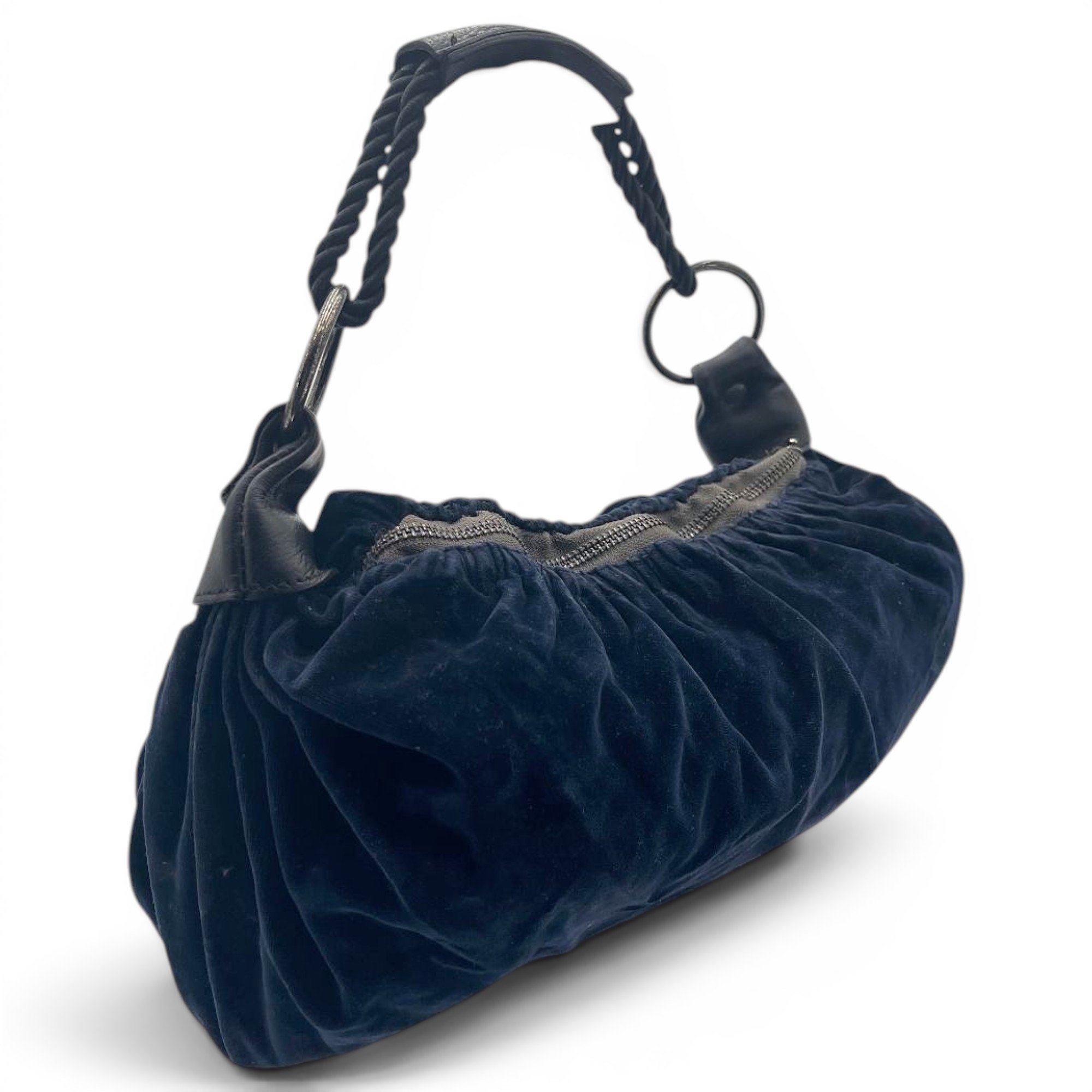 Velvet handbag