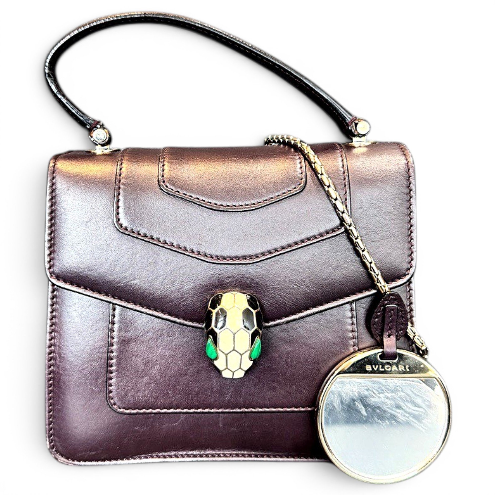 Serpenti leather crossbody bag